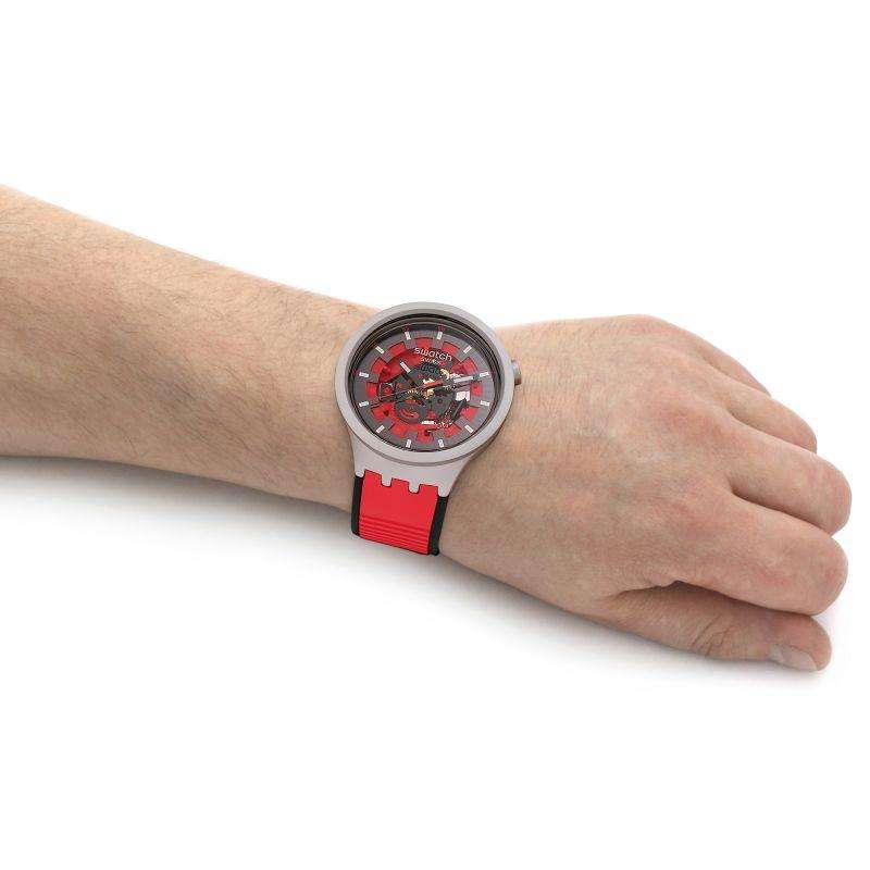 Swatch RED JUICY Big Bold Red Dial Unisex Watch SB07S110