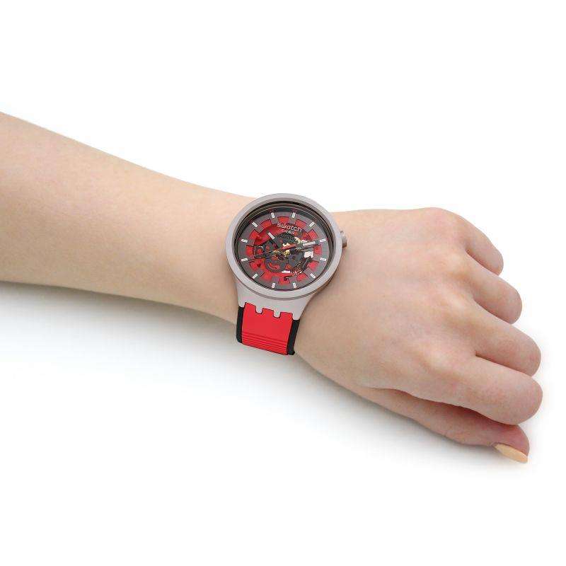 Swatch RED JUICY Big Bold Red Dial Unisex Watch SB07S110