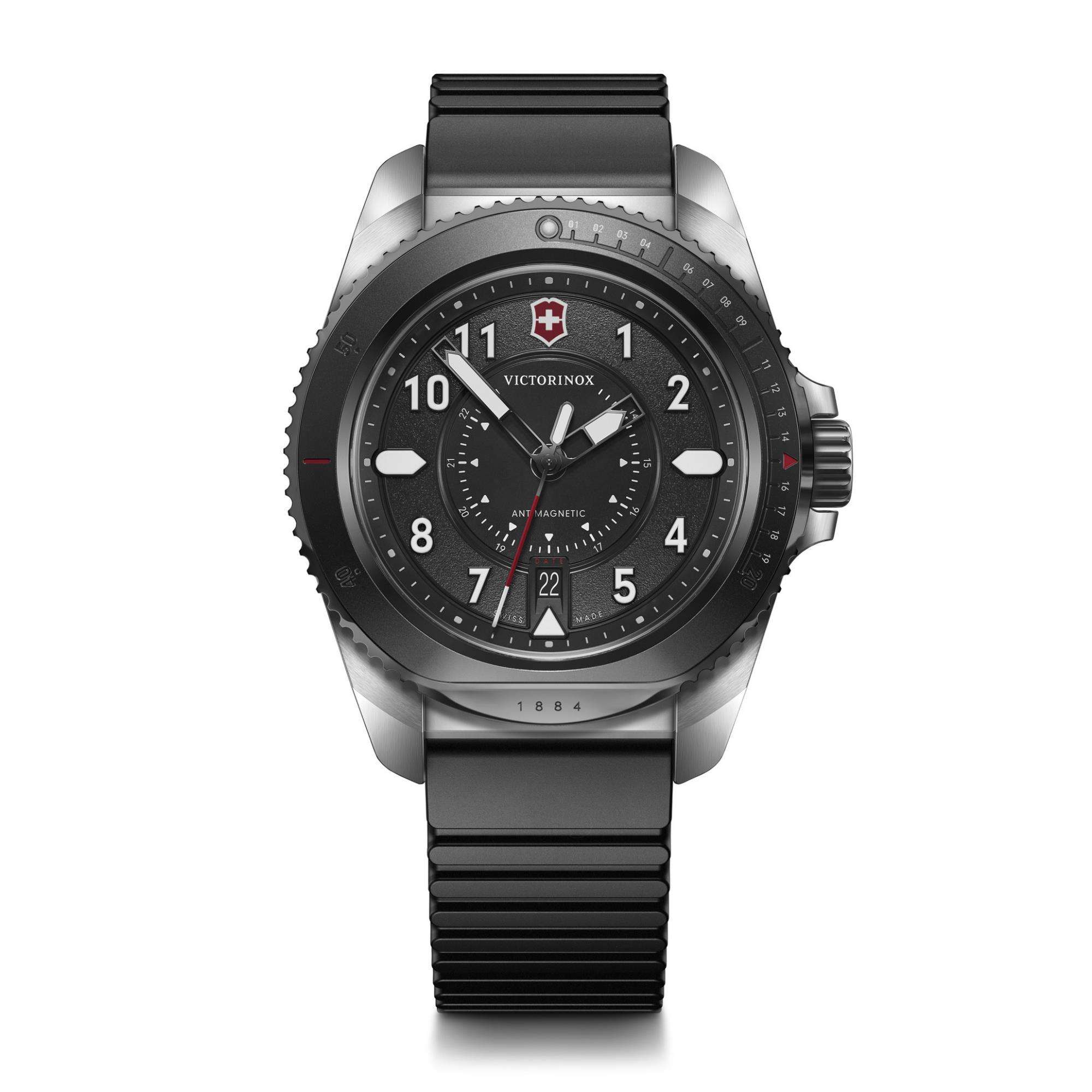 Victorinox Journey 1884 Limited Edition Quartz Black Dial Red Paracord Strap Men's Watch 242016.1