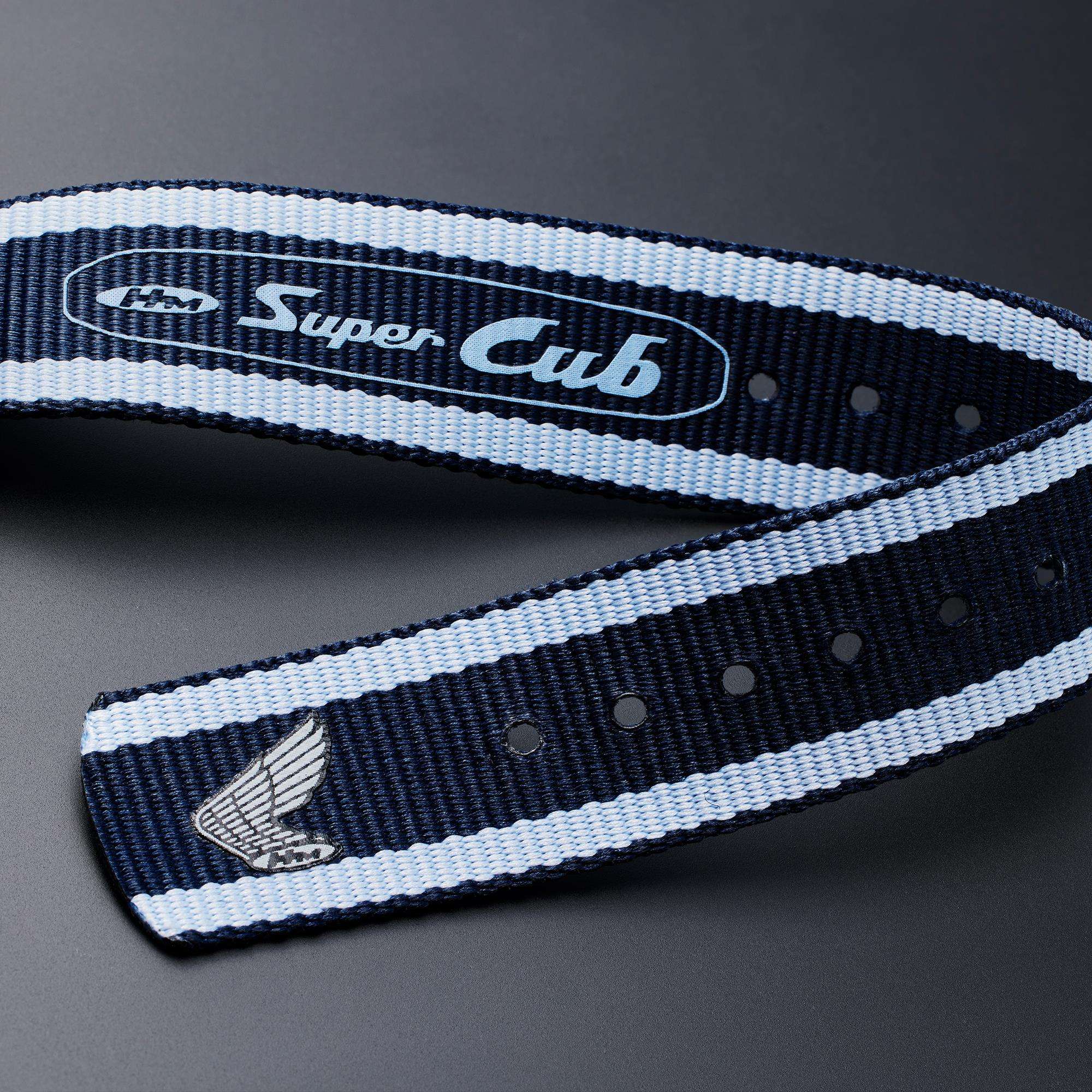 Seiko 5 Sports x Honda Super Cub III Automatic Blue Dial Blue NATO Strap Men's Watch SRPK37K1