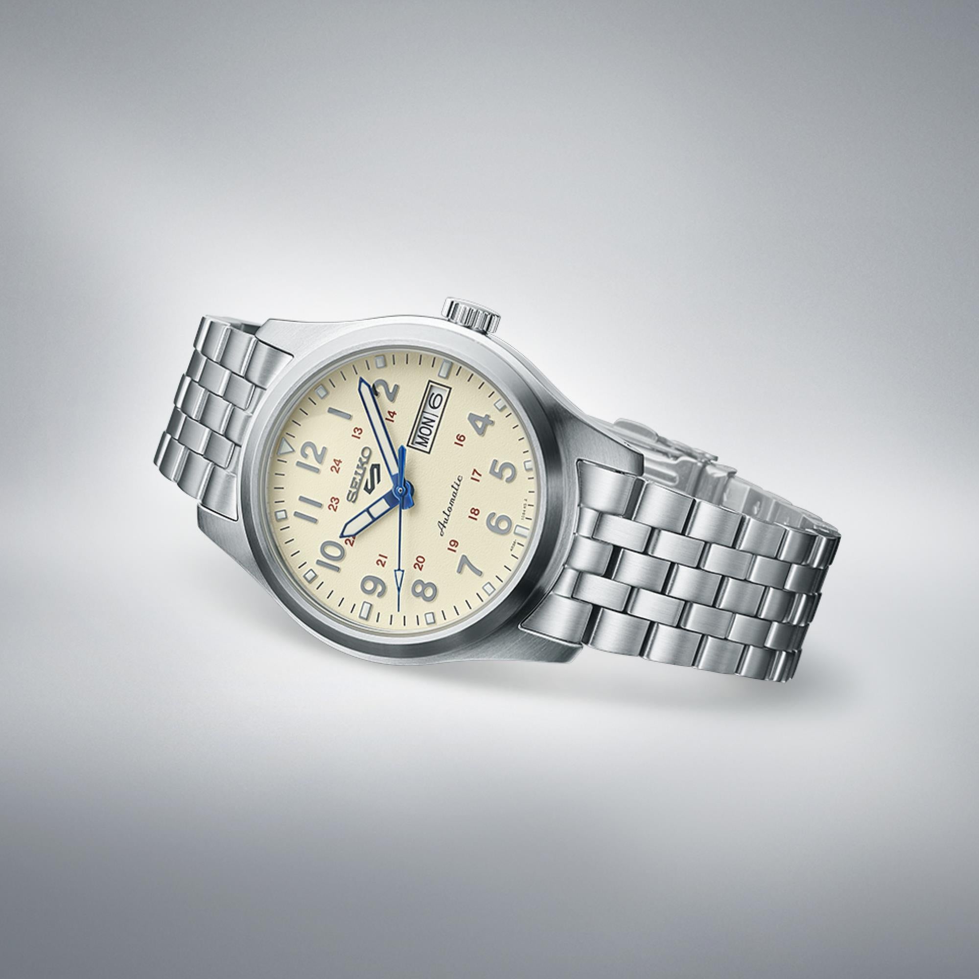 Seiko 5 Sports Laurel Limited Edition 110th Anniversary Beige Dial SRPK41K1