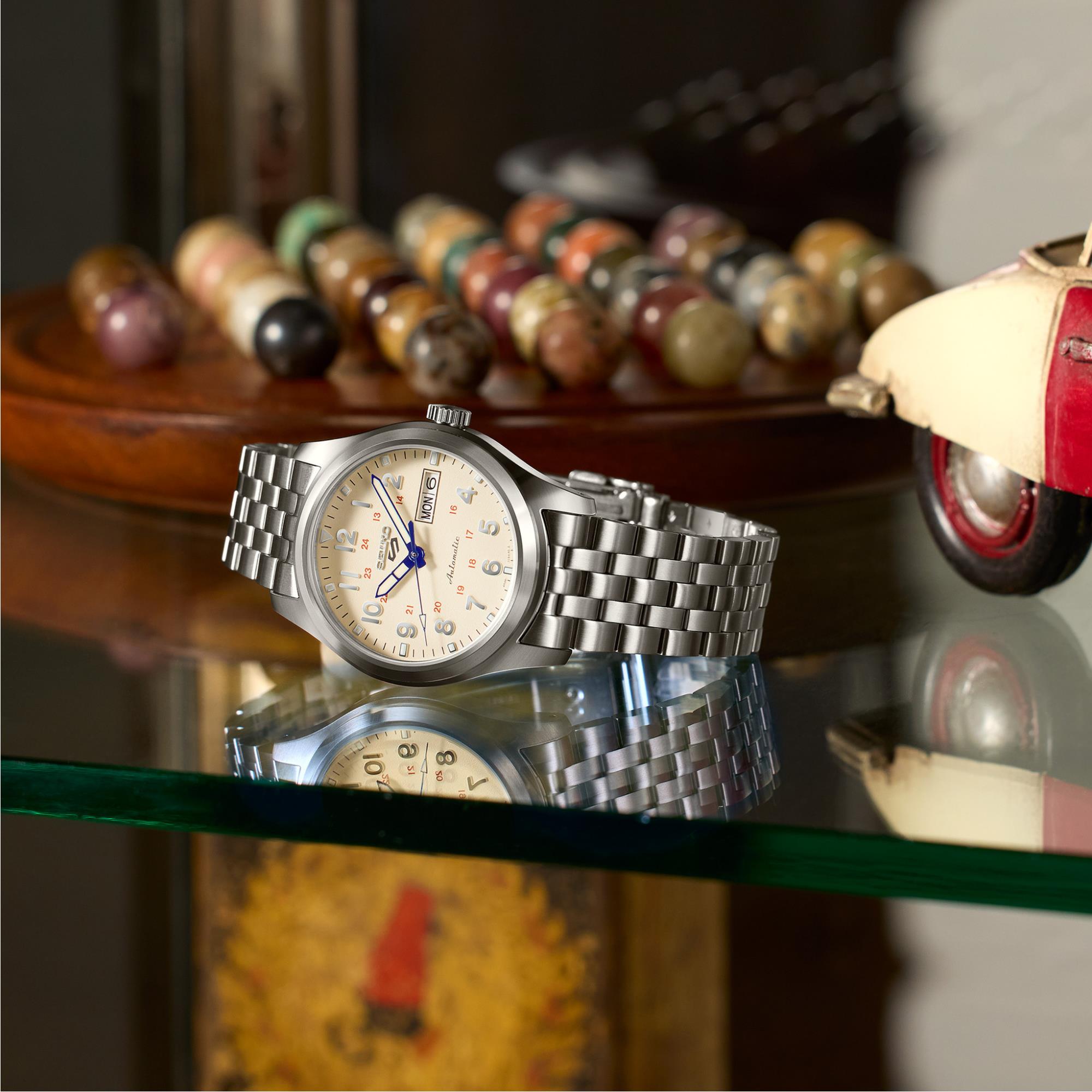 Seiko 5 Sports Laurel Limited Edition 110th Anniversary Beige Dial SRPK41K1