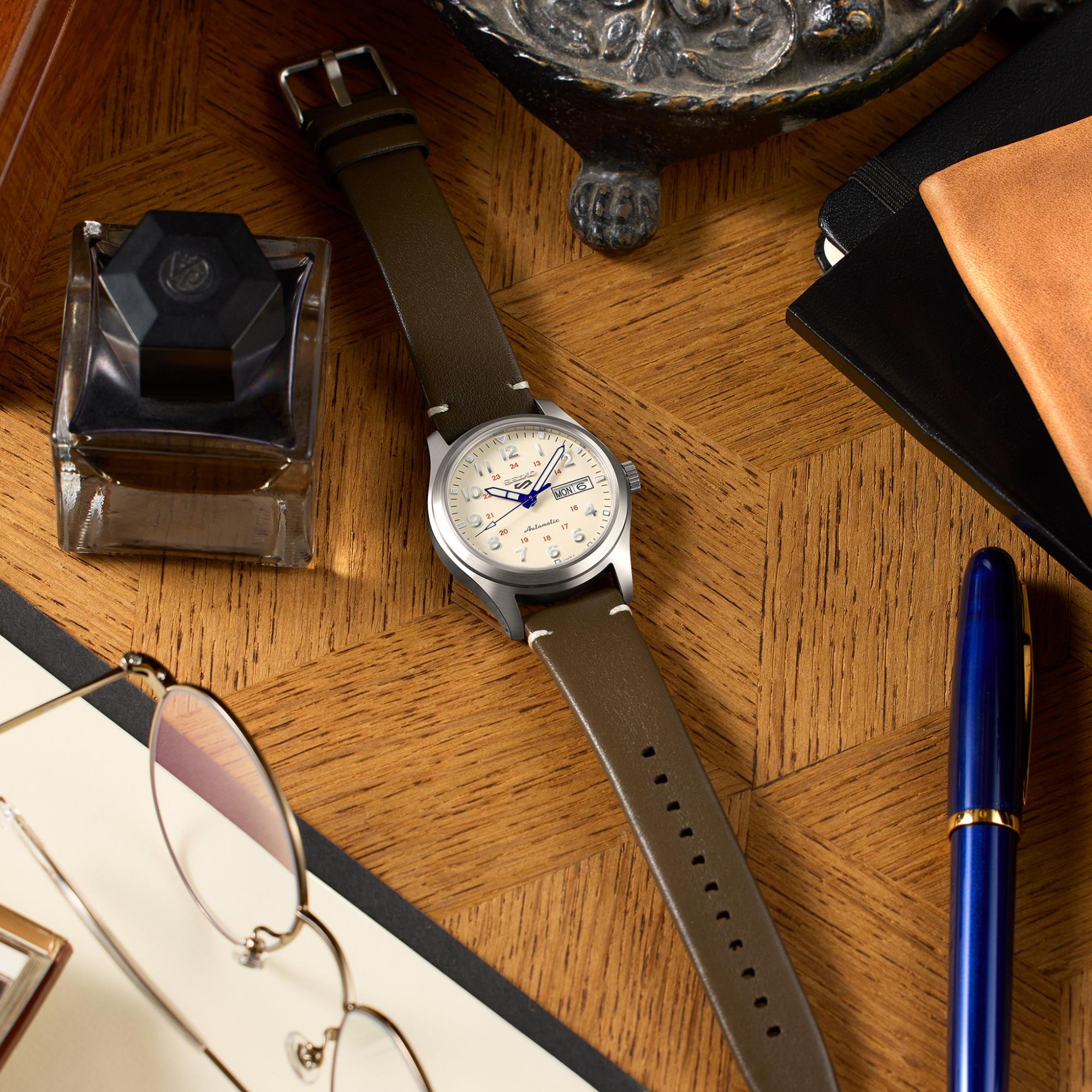 Seiko 5 Sports Laurel Limited Edition 110th Anniversary Beige Dial SRPK41K1