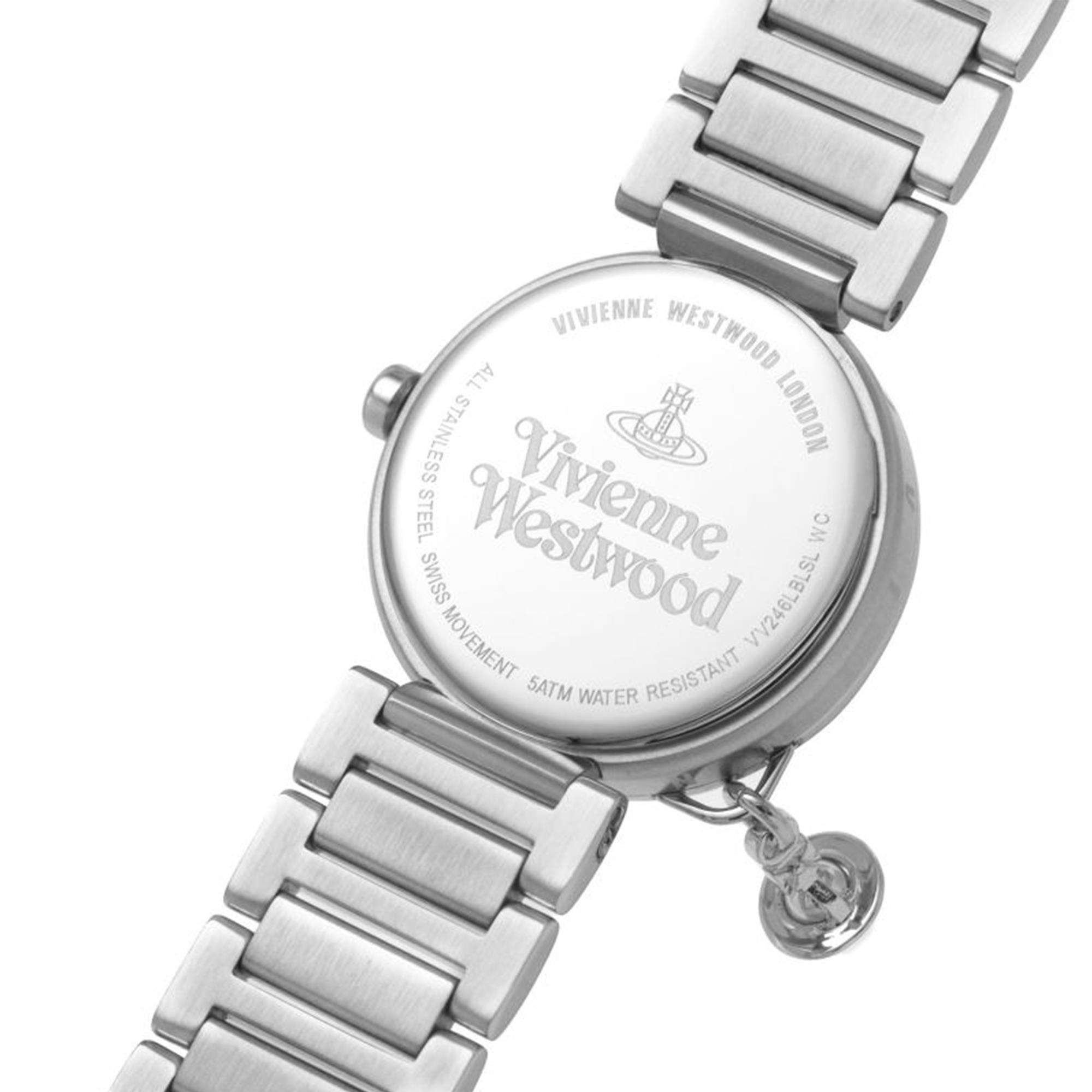 Vivienne Westwood Poplar Quartz Blue Dial Steel Strap Women's Watch VV246LBLSL