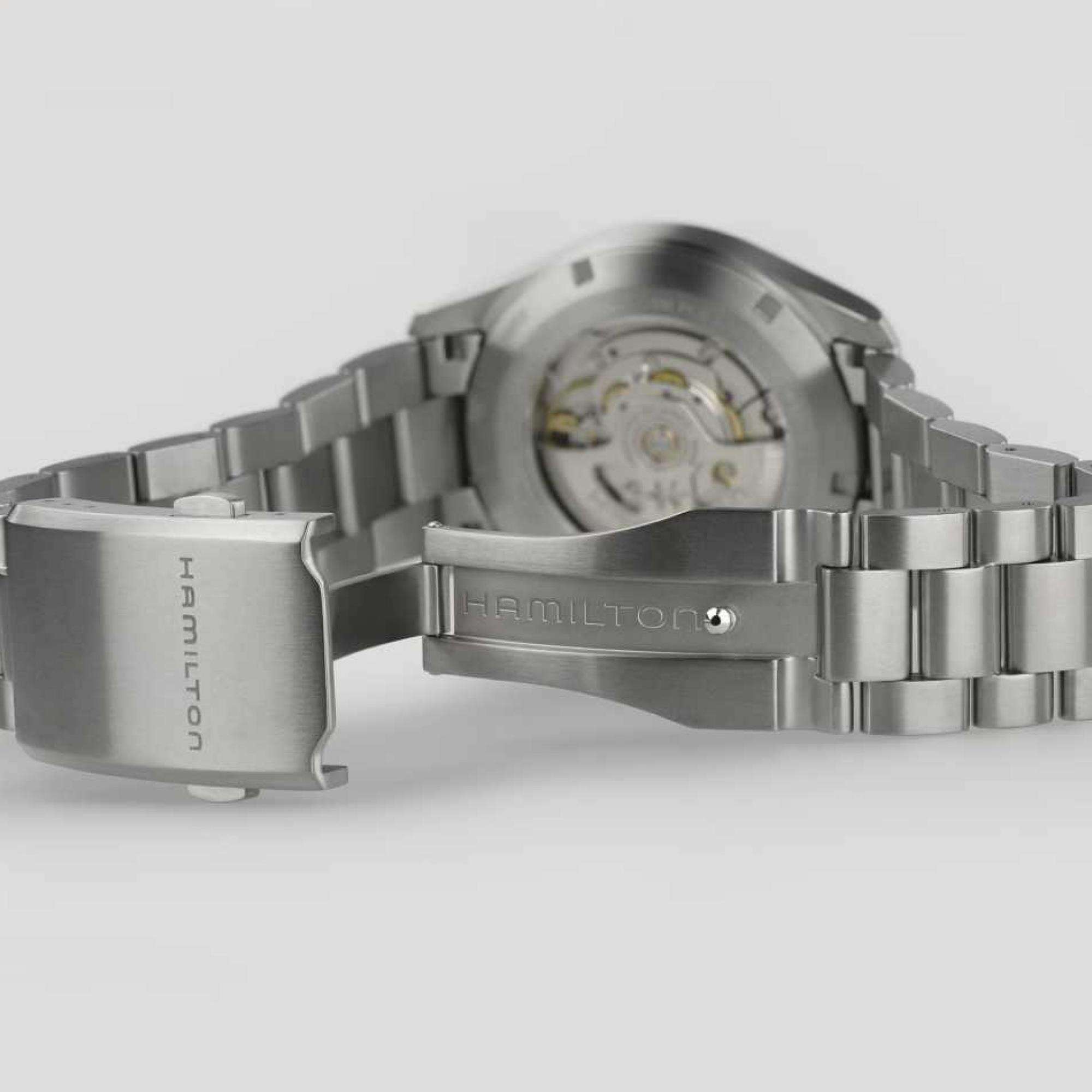 Hamilton Khaki Field Titanium Automatic Blue Dial Titanium Strap Unisex Watch H70205140