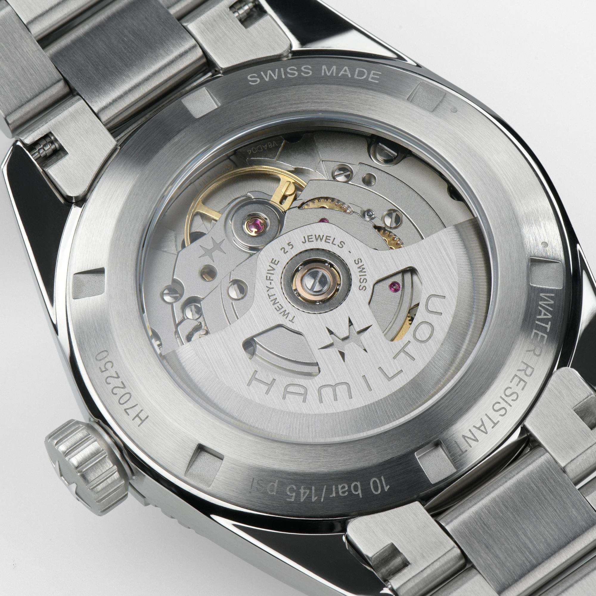 Hamilton Khaki Field Expedition Auto Black Dial Steel Strap Men's Watch H70315130