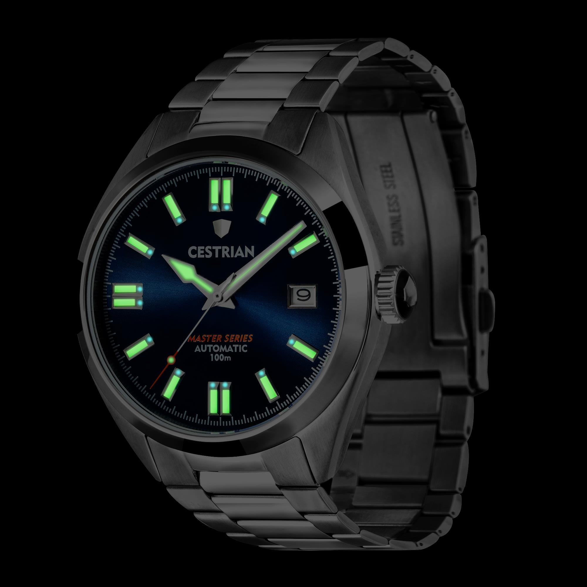 Cestrian Master Series Blue Dial Steel Bracelet Automatic Men's Watch CM211B0660V1