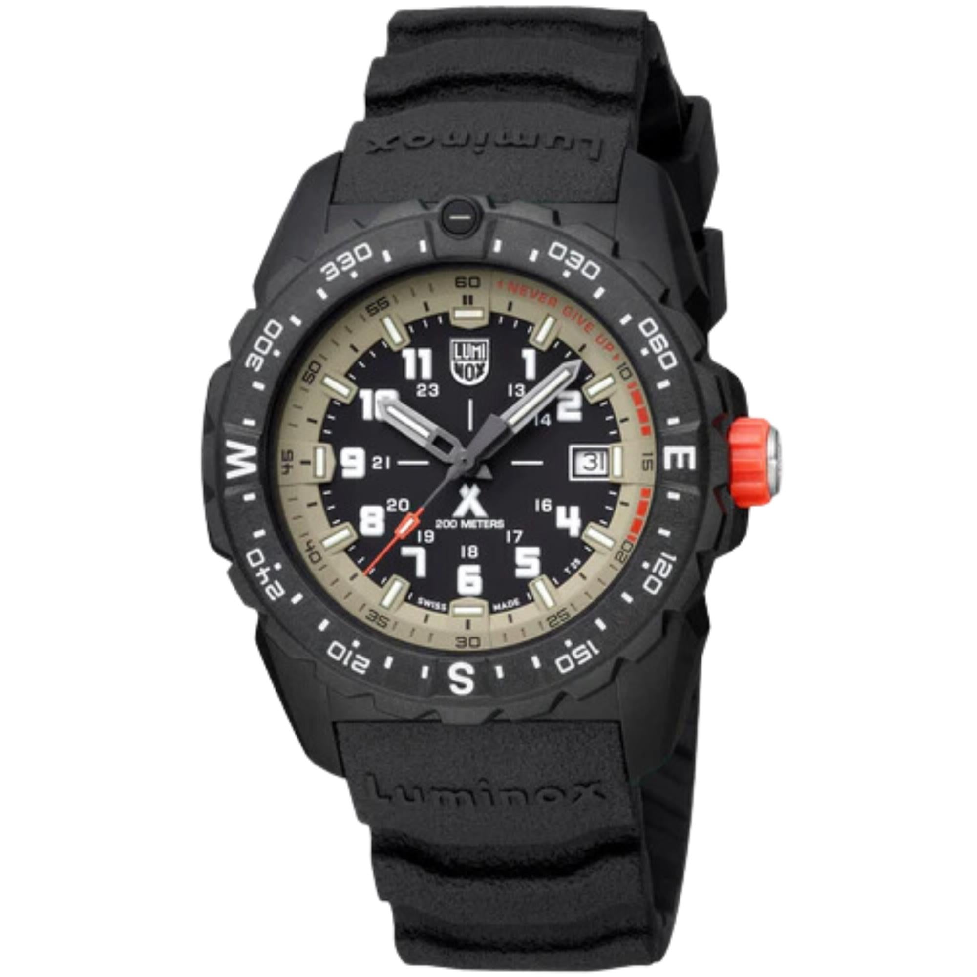Luminox Bear Grylls Survival Quartz Black Dial Black Silicone Strap Men's Watch XB.3731