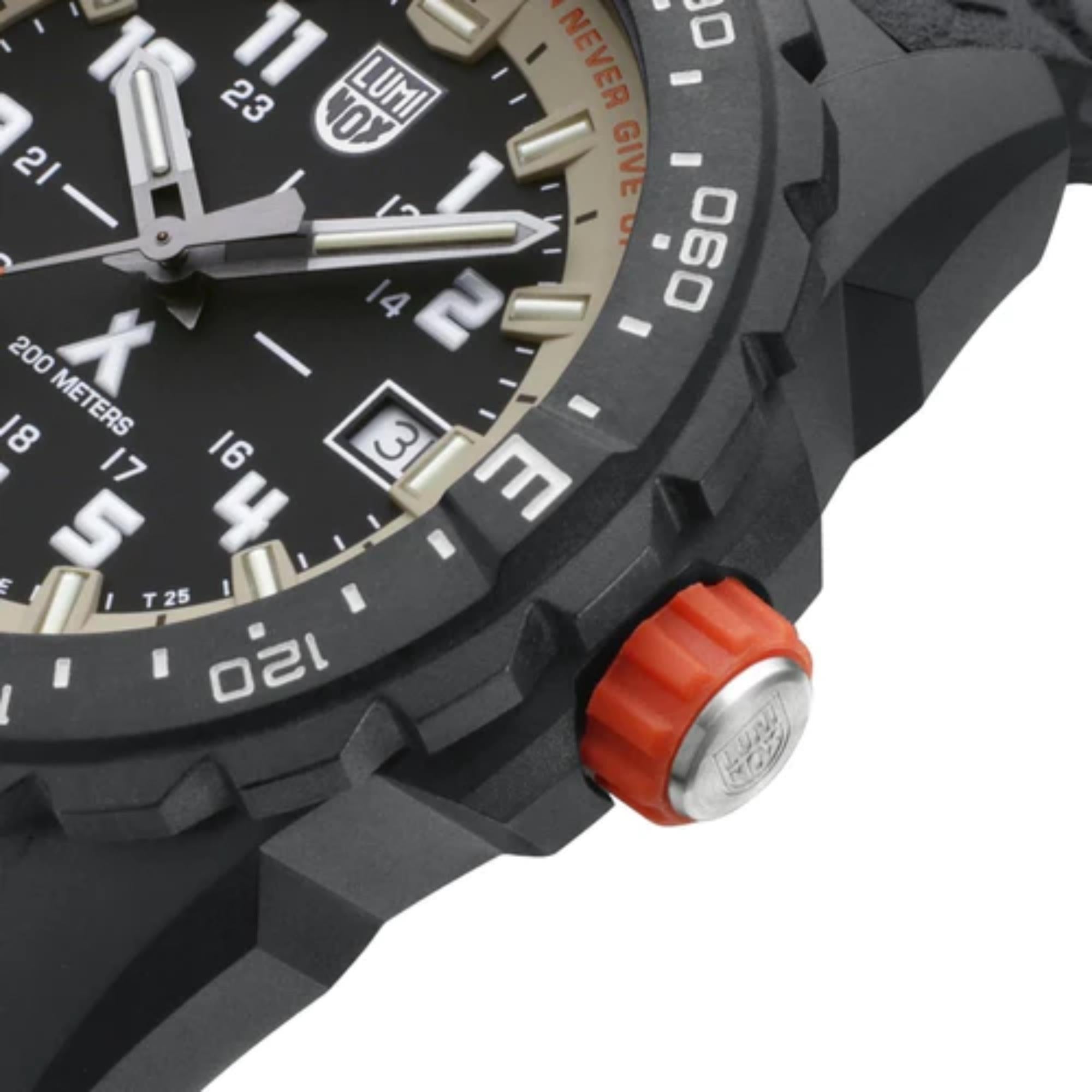 Luminox Bear Grylls Survival Quartz Black Dial Black Silicone Strap Men's Watch XB.3731
