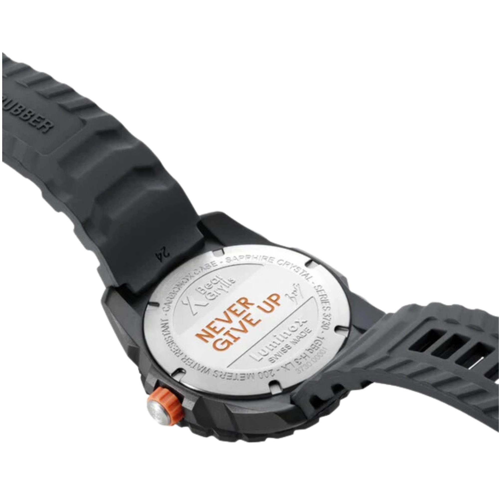 Luminox Bear Grylls Survival Quartz Black Dial Black Silicone Strap Men's Watch XB.3731
