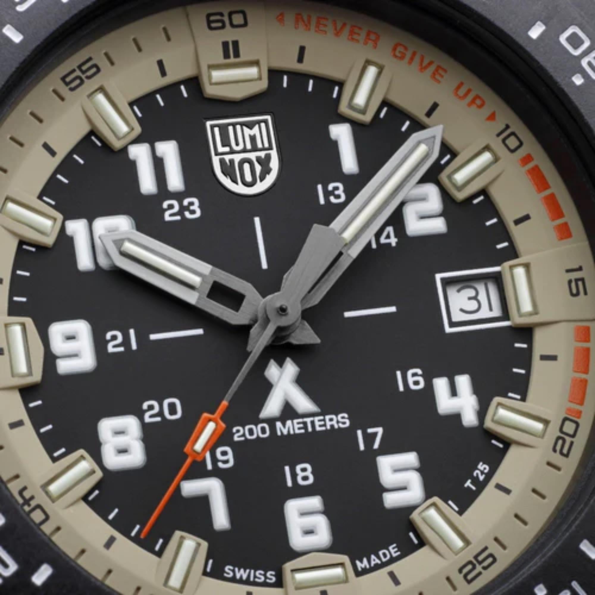 Luminox Bear Grylls Survival Quartz Black Dial Black Silicone Strap Men's Watch XB.3731
