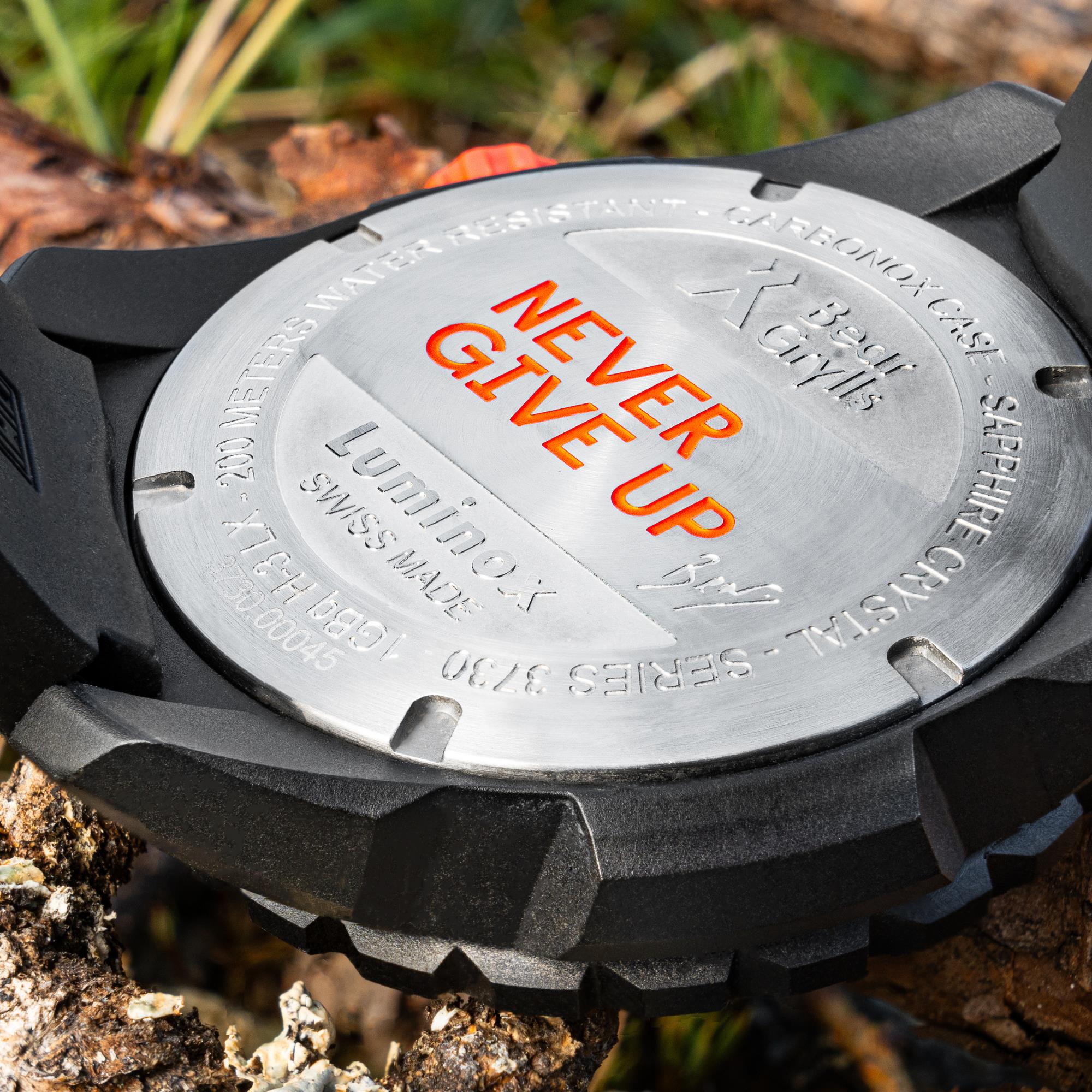 Luminox Bear Grylls Survival Quartz Black Dial Black Silicone Strap Men's Watch XB.3731