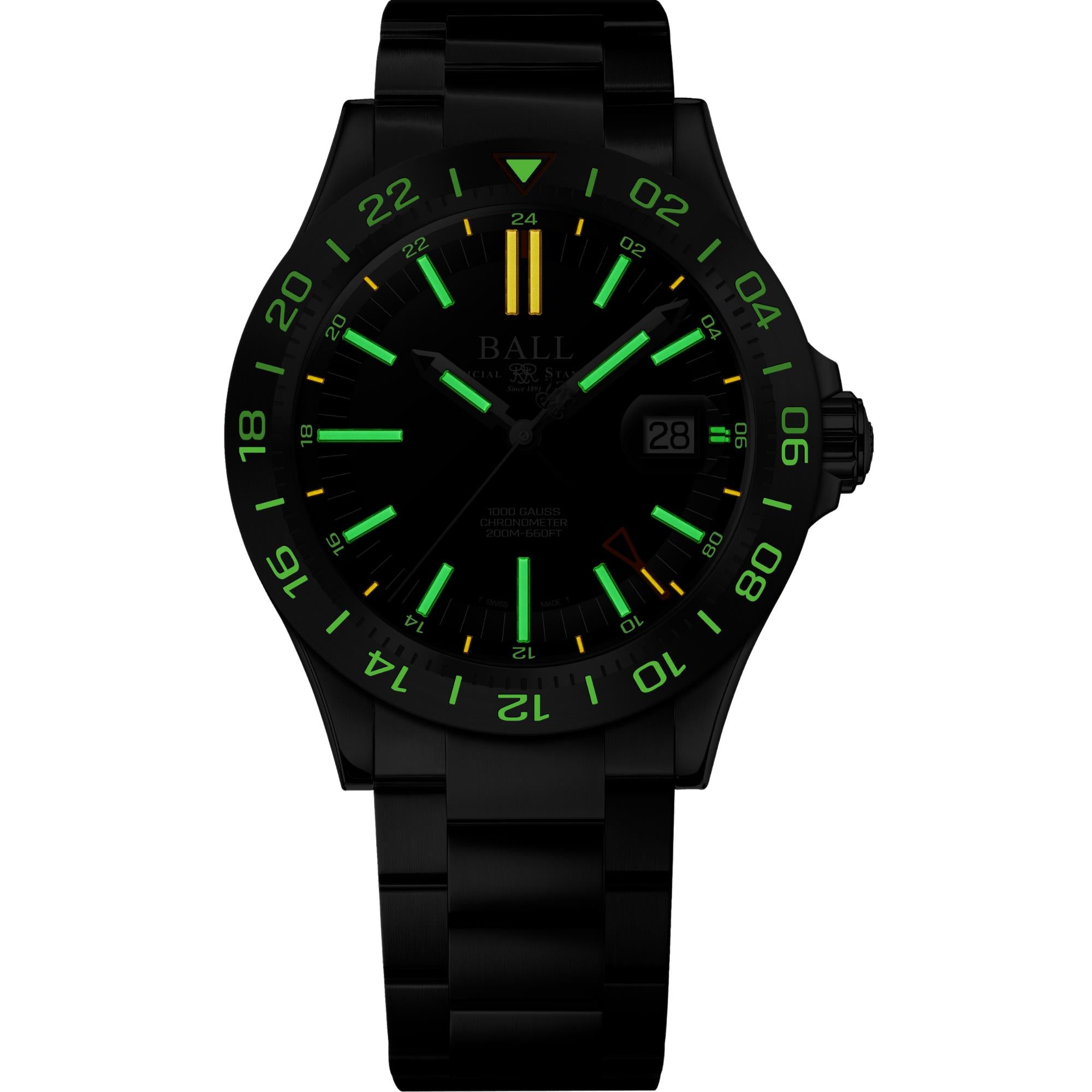 Ball Engineer III Outlier Limited Edition Automatic Black Dial Stainless Steel Bracelet Men's Watch DG9000B-S1C-BK