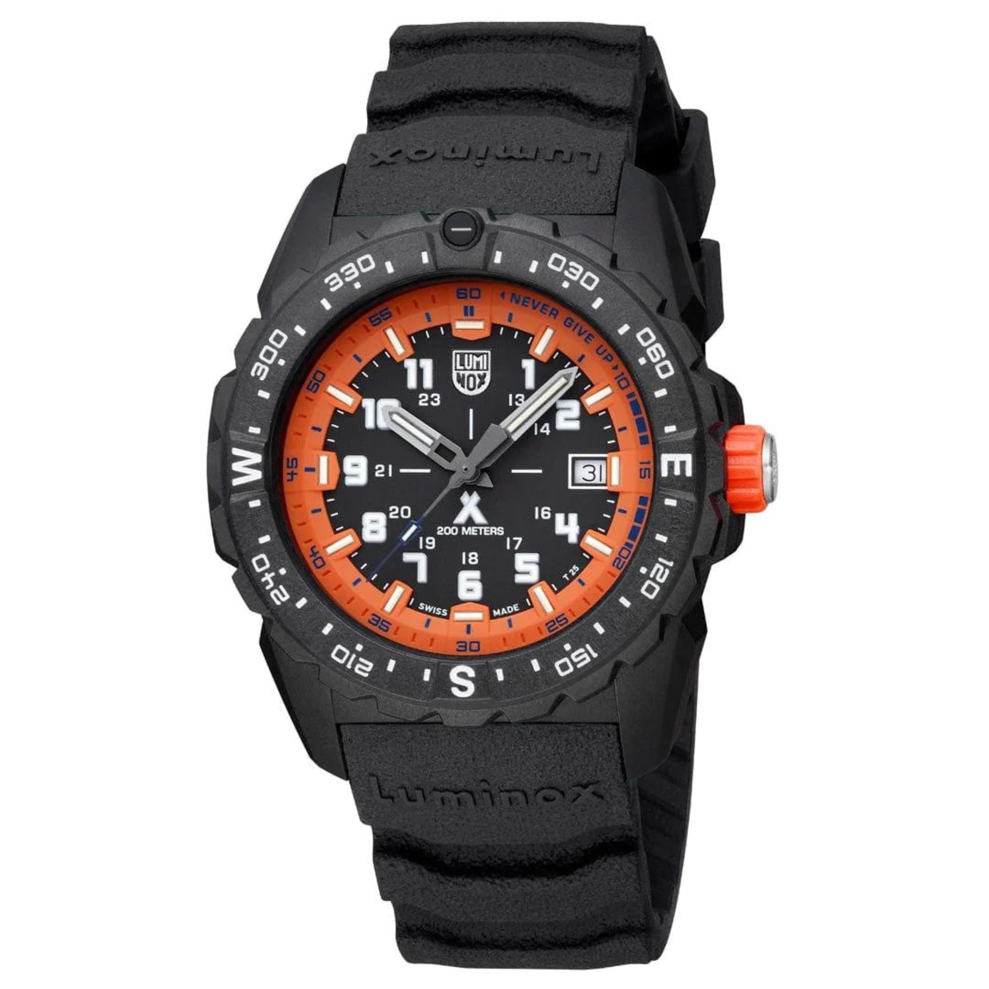 Luminox Bear Grylls Survival Quartz Black Dial Black Silicone Strap Men's Watch XB.3739