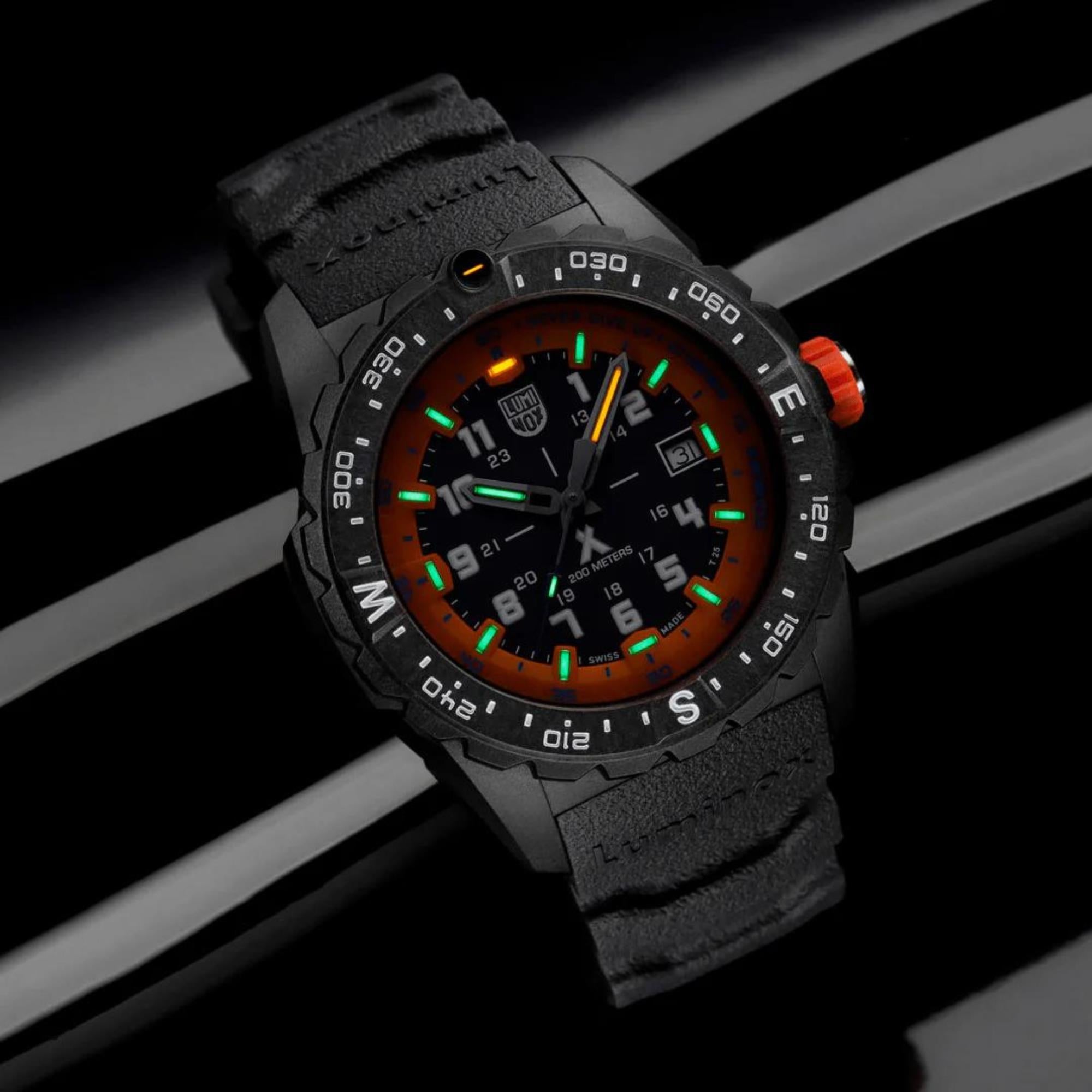 Luminox Bear Grylls Survival Quartz Black Dial Black Silicone Strap Men's Watch XB.3739