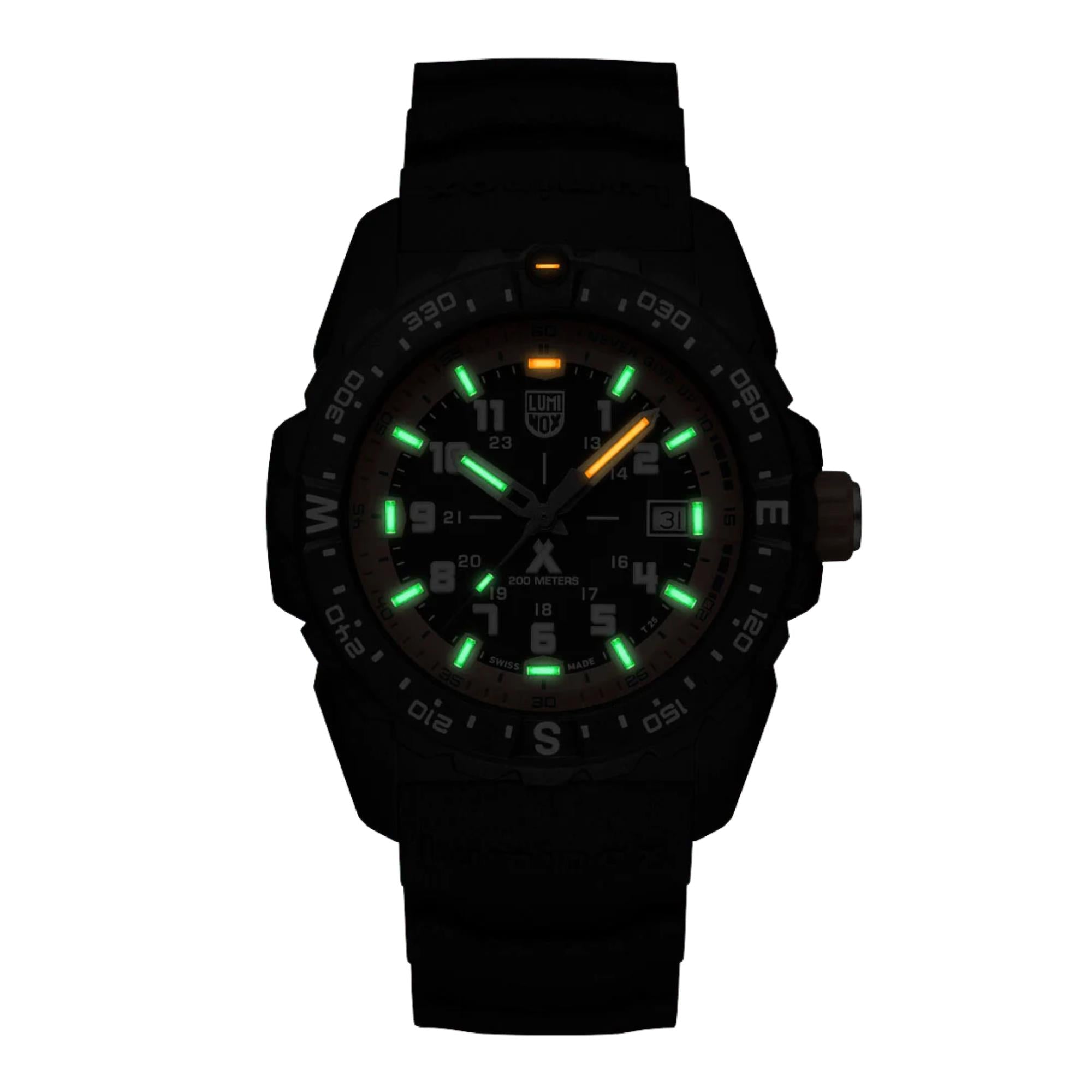 Luminox Bear Grylls Survival Quartz Black Dial Black Silicone Strap Men's Watch XB.3739
