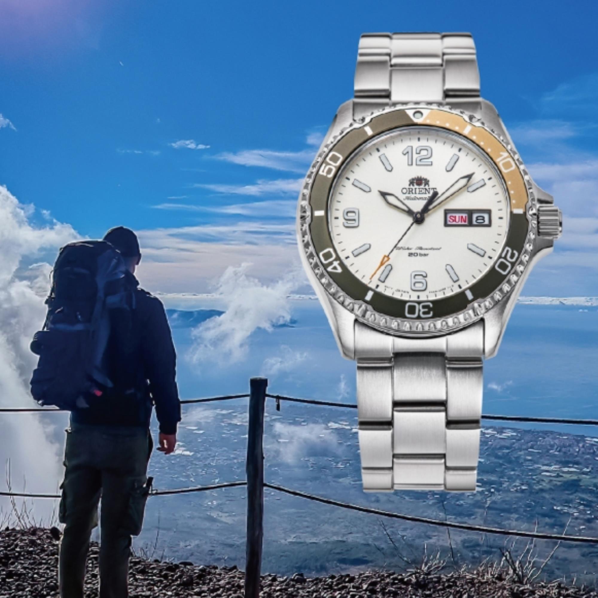 Orient Mako 2023 Automatic Silver Dial Stainless Steel Bracelet Men’s Watch RA-AA0821S39B