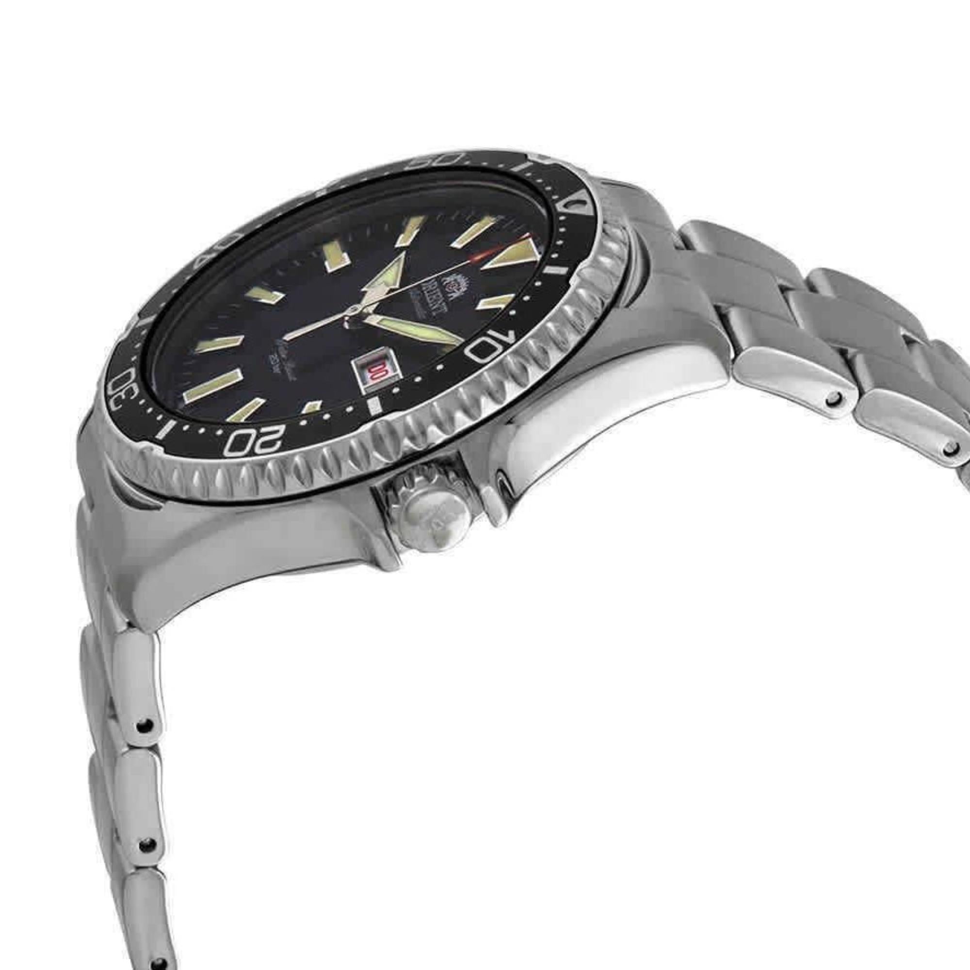 Orient Mako III Automatic Black Dial Stainless Steel Bracelet Men’s Watch RA-AA0001B19B