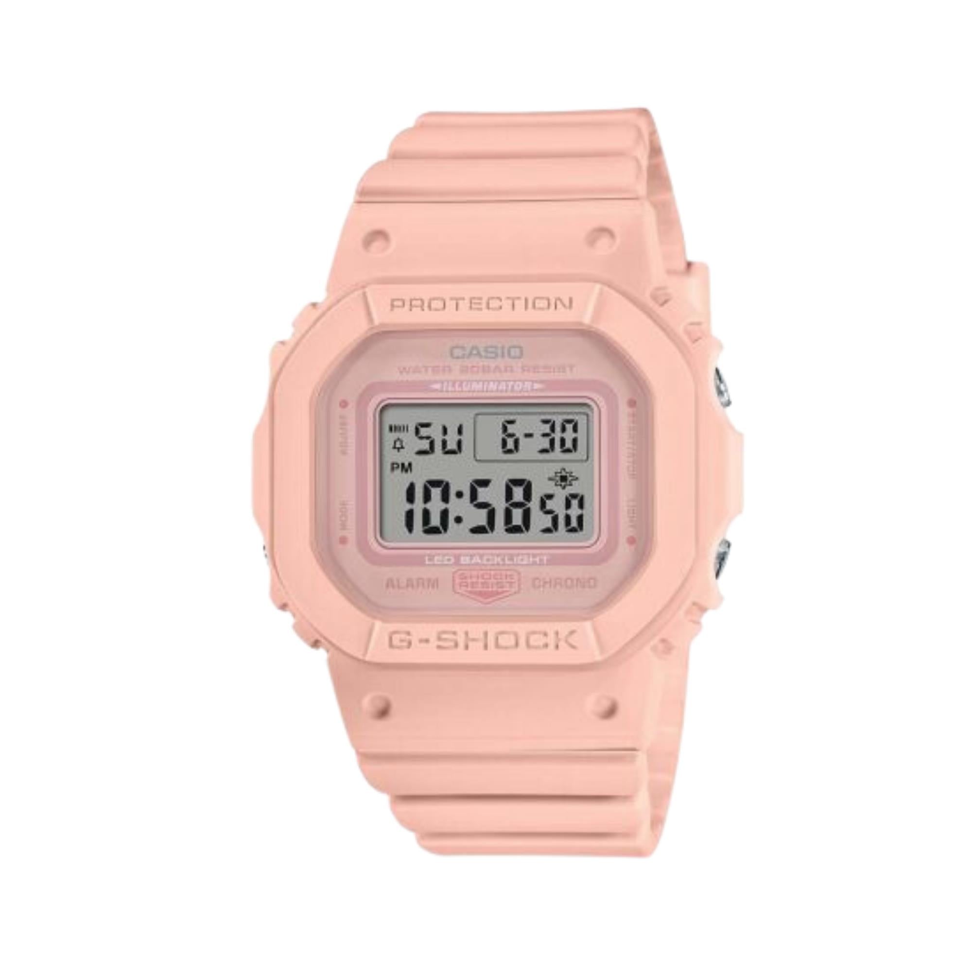 Casio G-Shock Quartz Pink Dial Pink Resin Strap Watch GMD-S5600BA-4ER