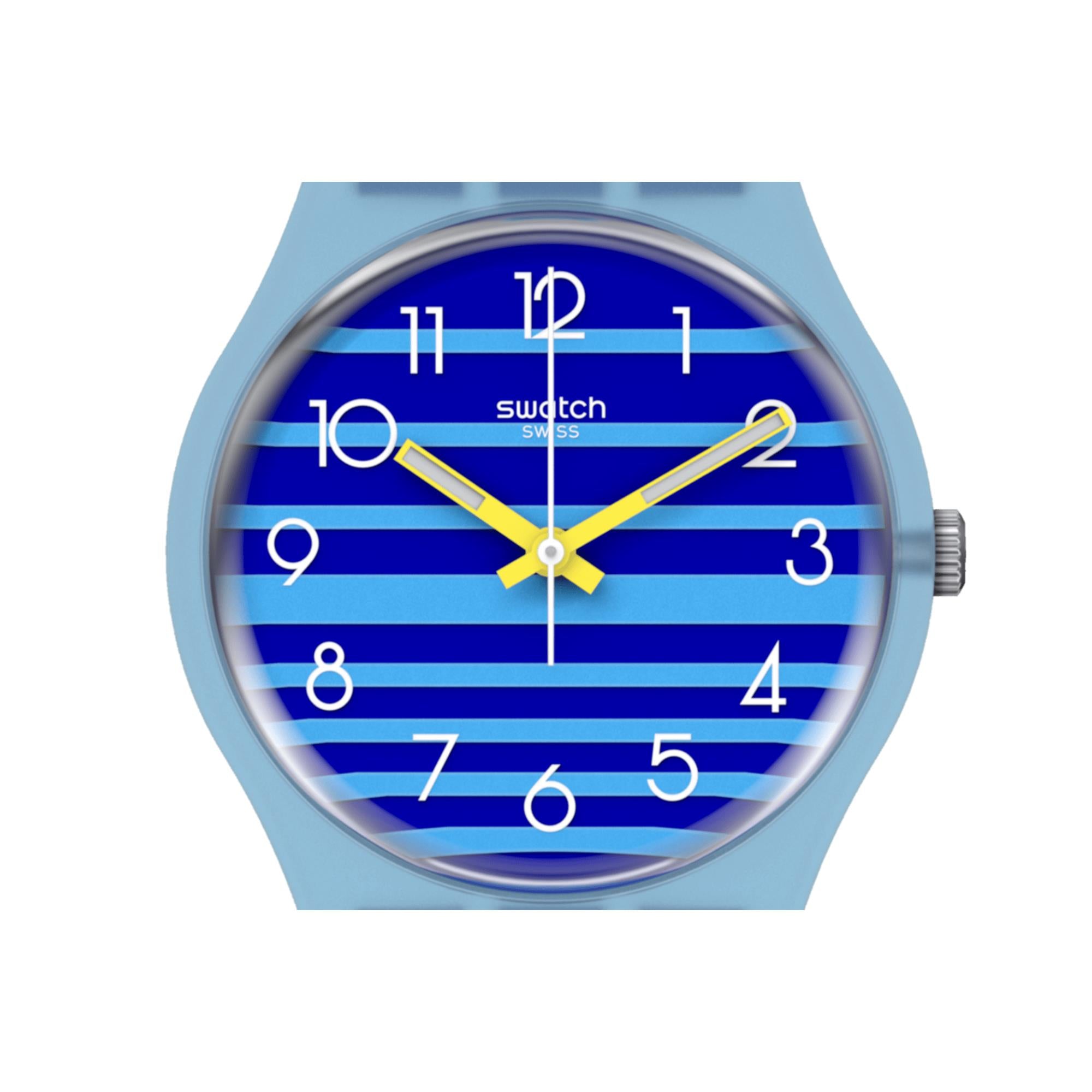 Swatch SwatchPAY! TAKEADIPPAY! Quartz Blue Dial Silicone Strap Ladies Watch SVHS102-5300