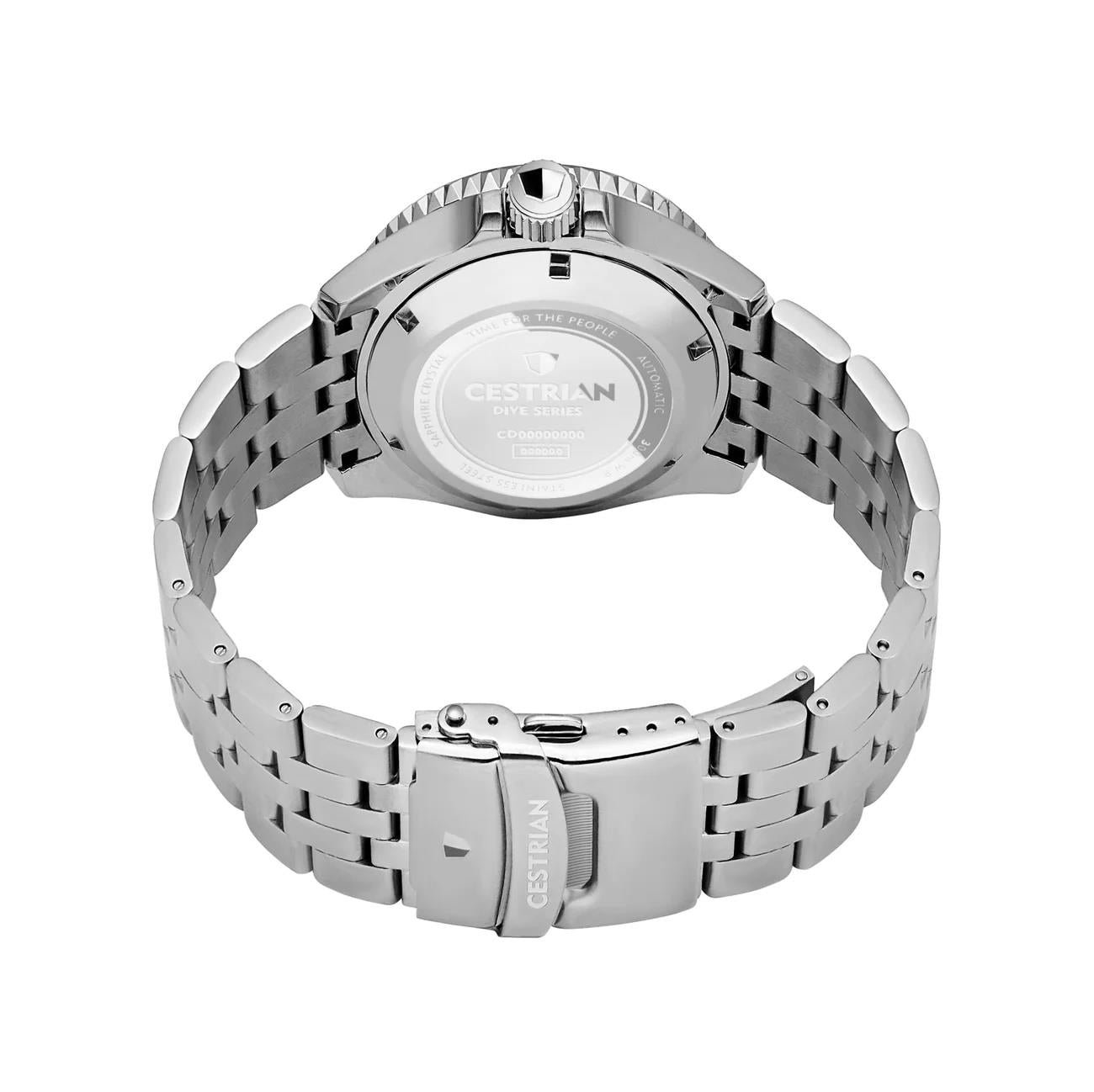 Cestrian Dive Series V2 Hulk Green Dial Green Ceramic Bezel Steel Bracelet Automatic Men's Watch CD311B0773