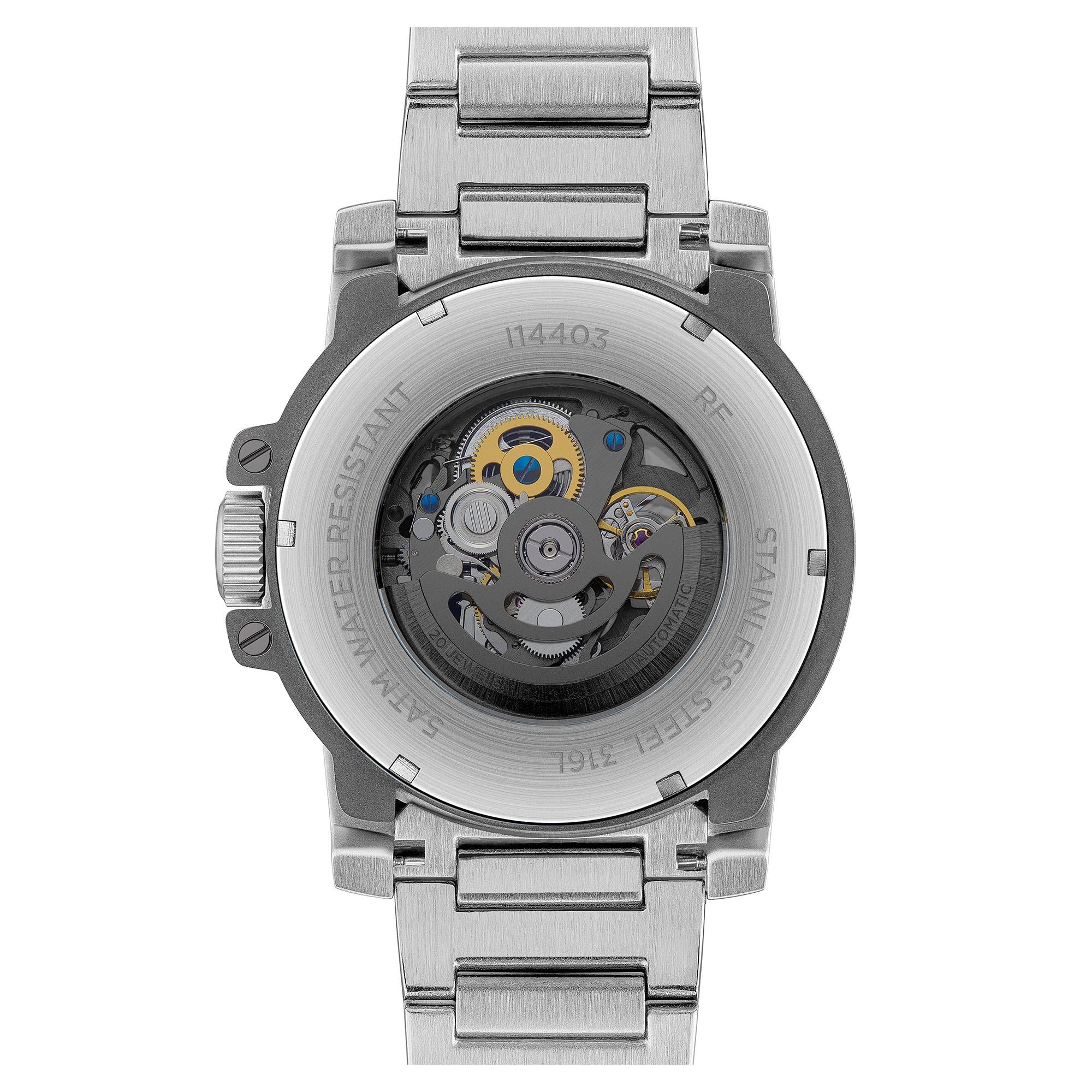 Ingersoll 1892 The Freestyle Automatic Black Dial Steel Strap Men's Watch I14403