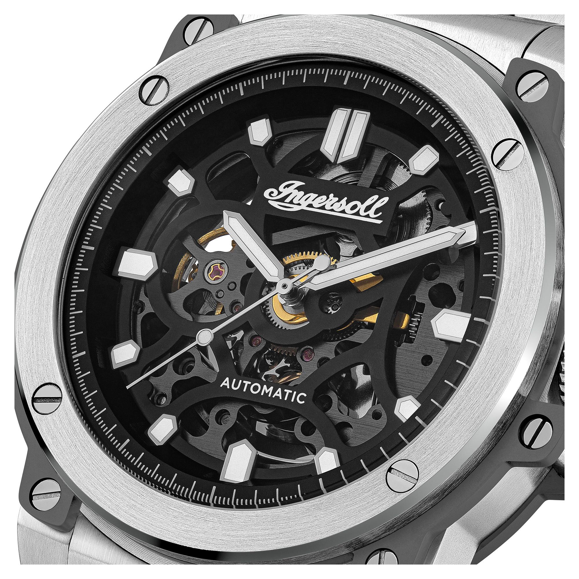 Ingersoll 1892 The Freestyle Automatic Black Dial Two-Tone Stainless Steel Bracelet Men's Watch I14403