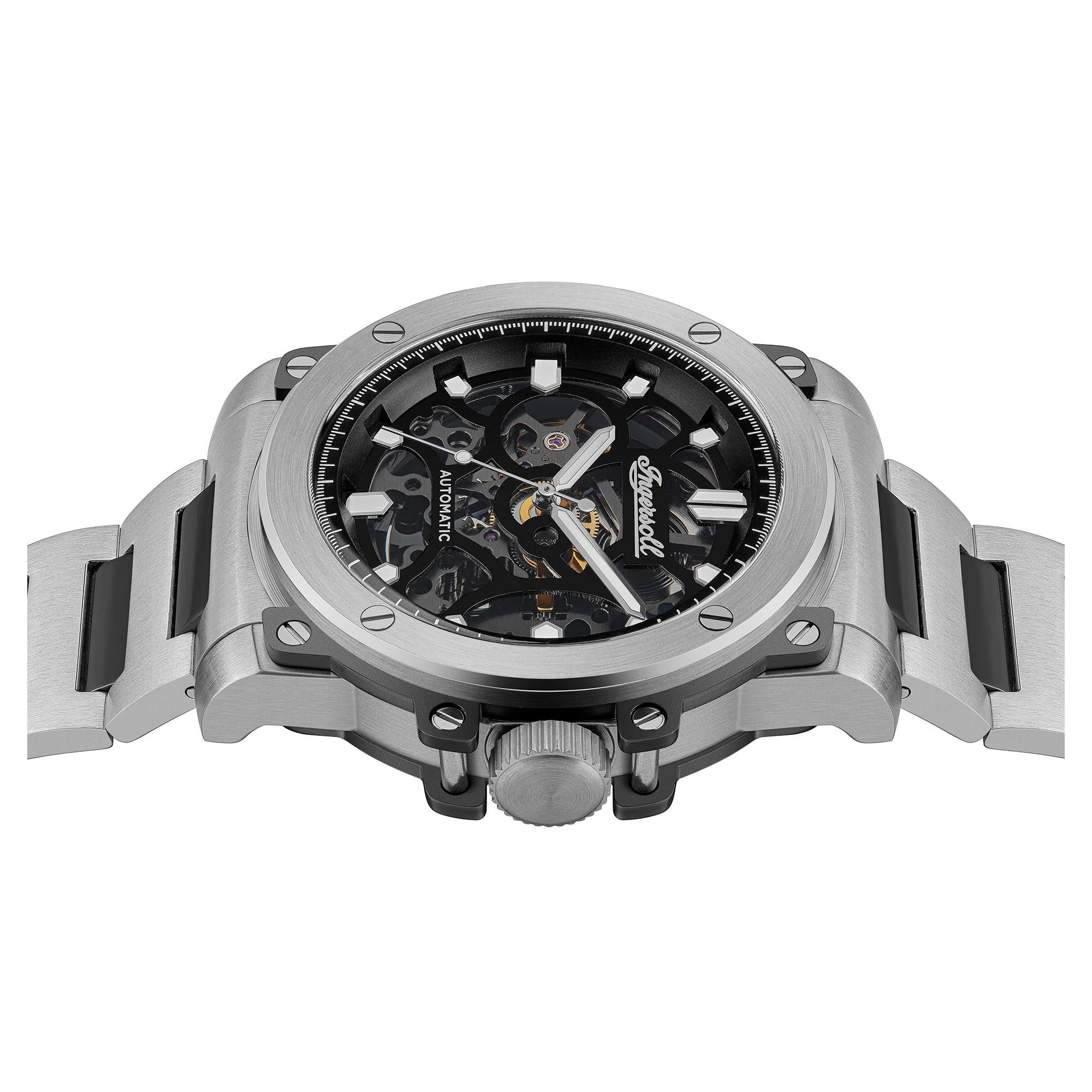 Ingersoll 1892 The Freestyle Automatic Black Dial Two-Tone Stainless Steel Bracelet Men's Watch I14403