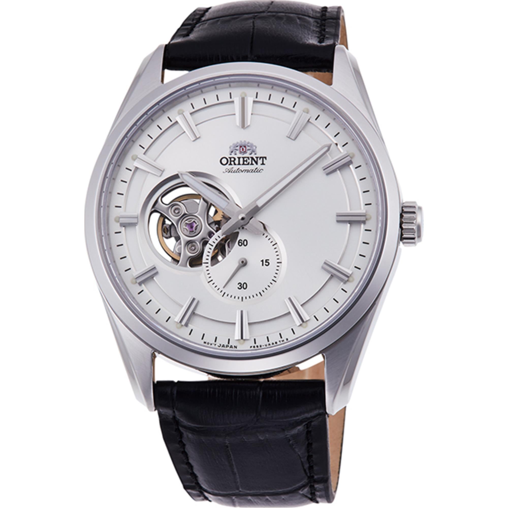 Orient Semi Skeleton Open Heart Mechanical White Dial Men’s Watch RA-AR0004S30B