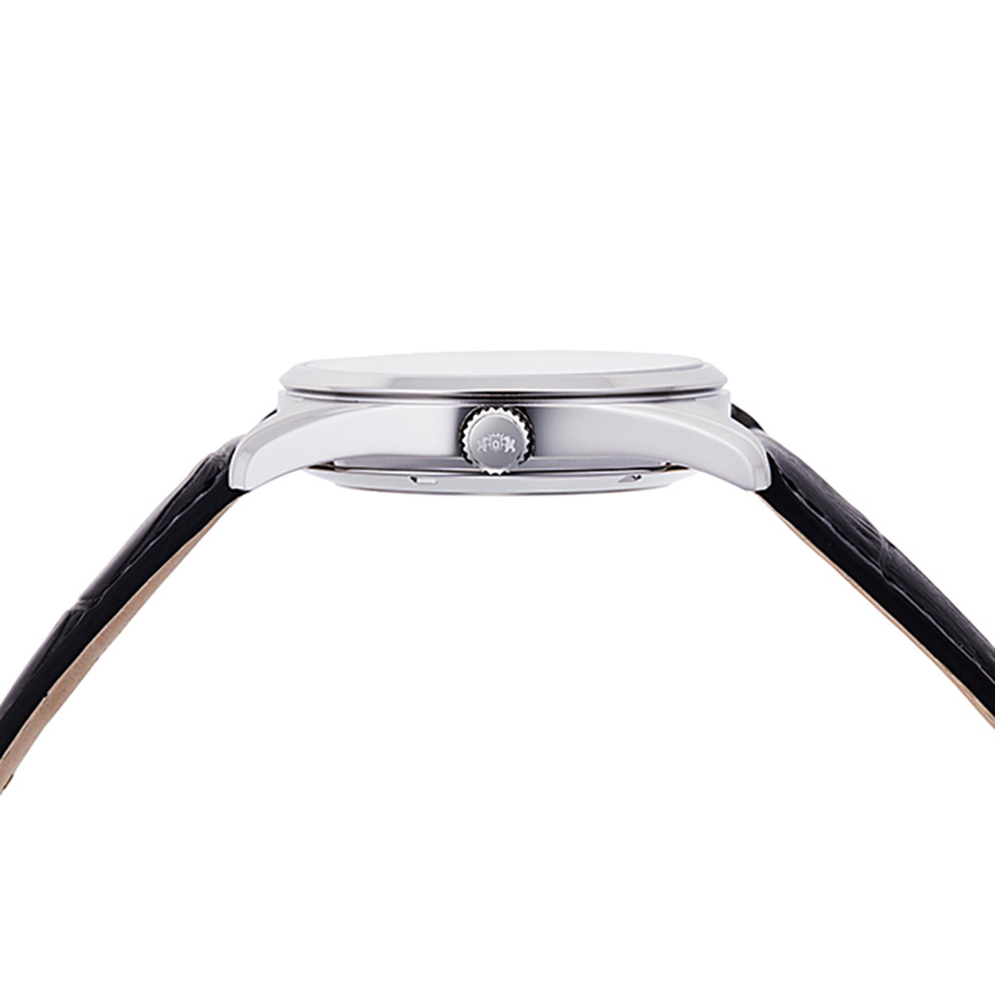 Orient Semi Skeleton Open Heart Mechanical White Dial Men’s Watch RA-AR0004S30B