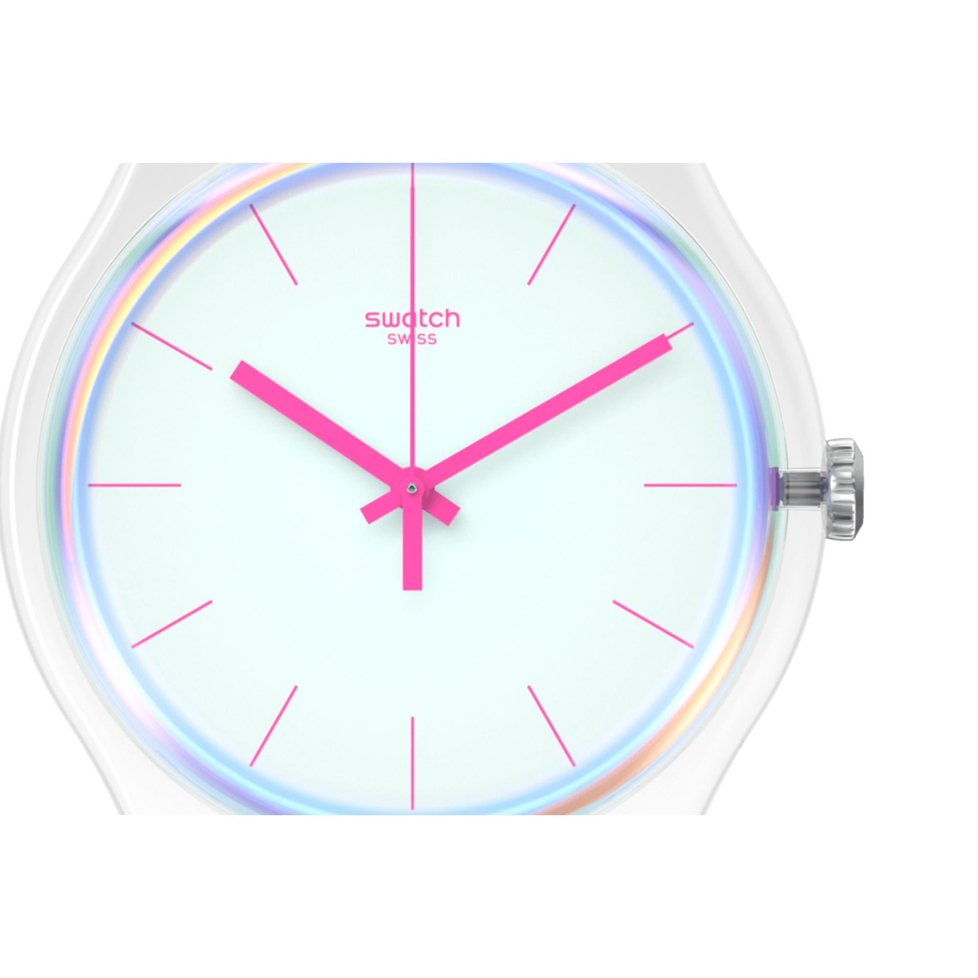 Swatch SwatchPay! Polawhite Pay! Quartz White Dial Silicone Strap Unisex Watch SO29K116-5300