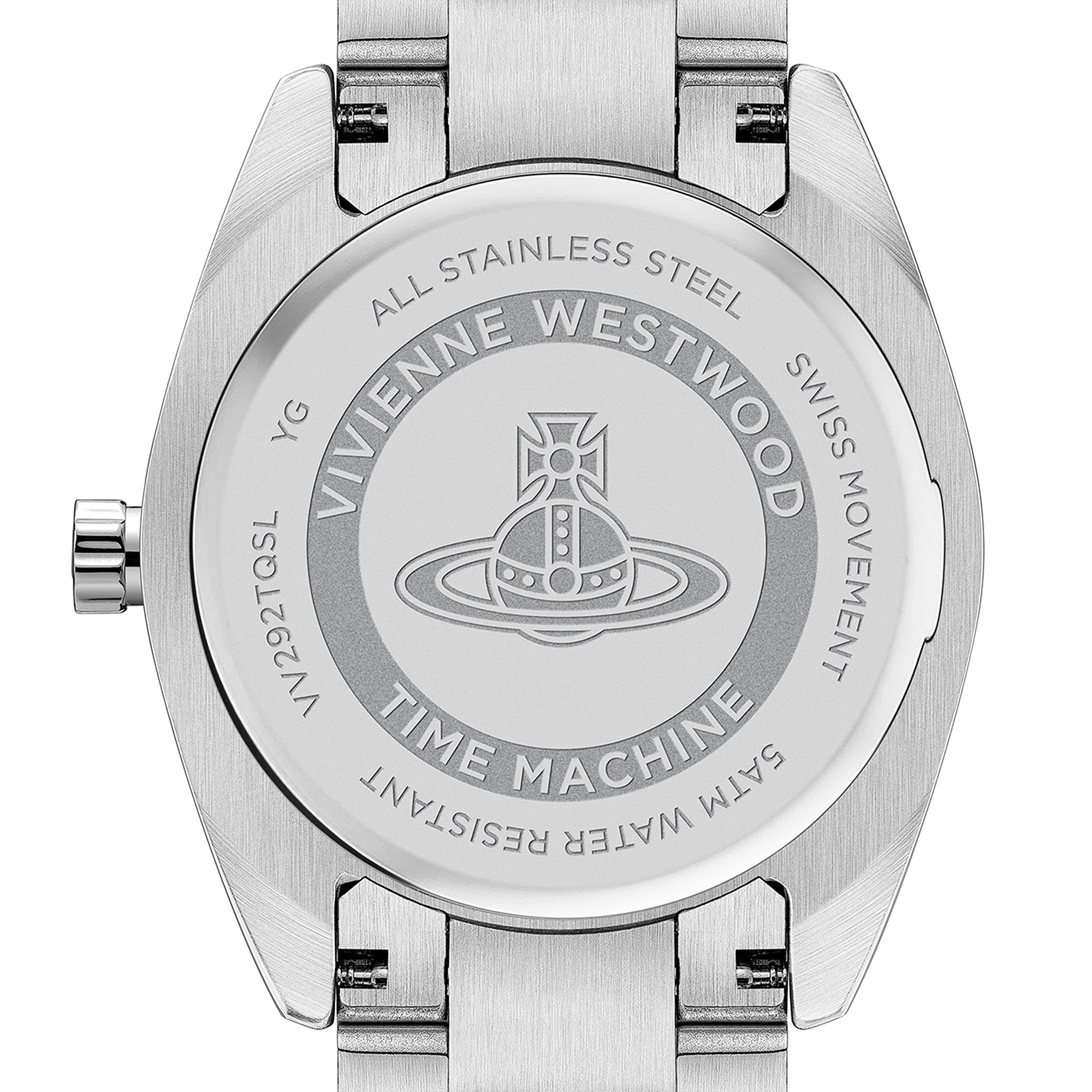 Vivienne Westwood Fenchurch Quartz Blue Dial Stainless Steel Bracelet Ladies Watch VV292TQSL