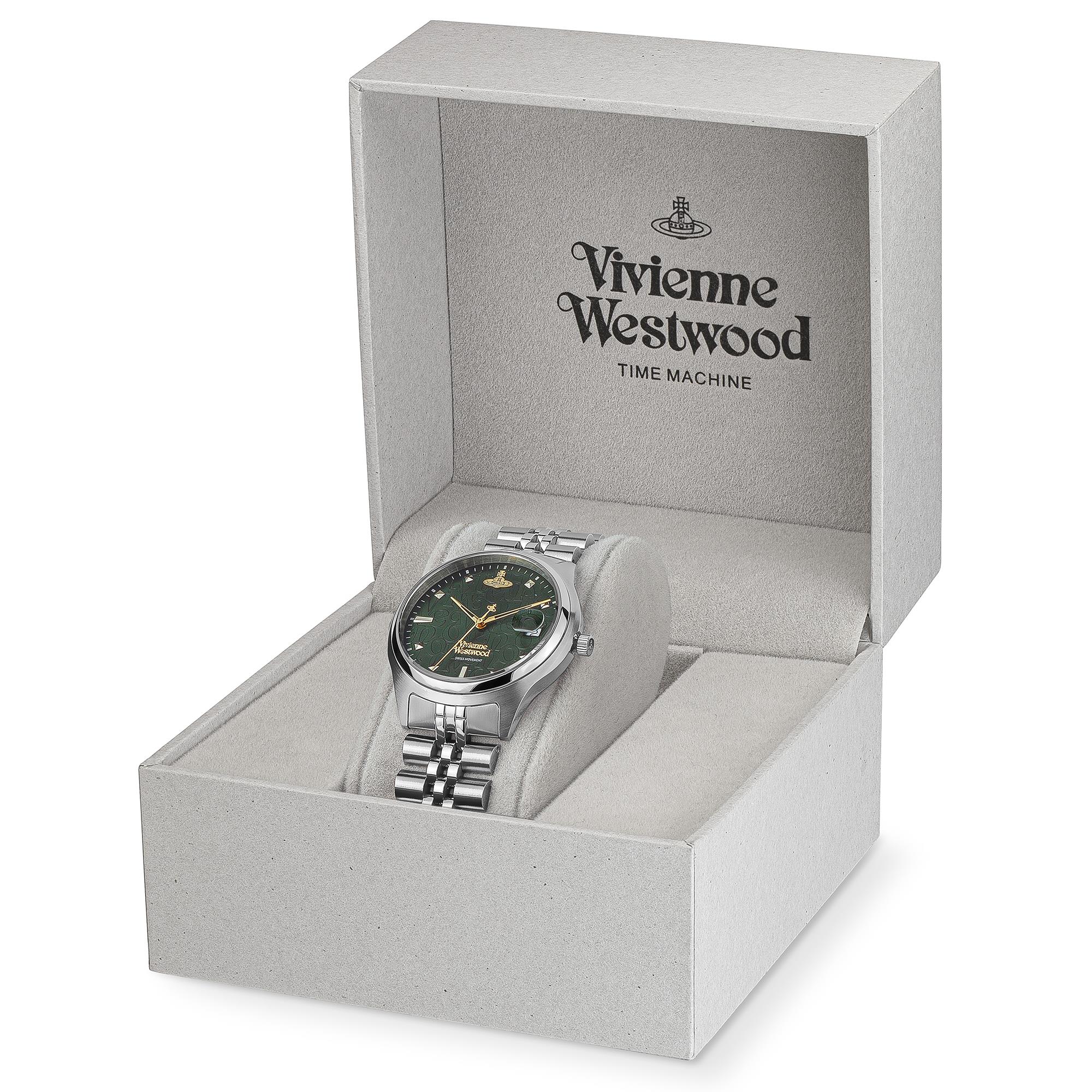 Vivienne Westwood Camberwell Quartz Green Dial Stainless Steel Bracelet Ladies Watch VV261GRSL