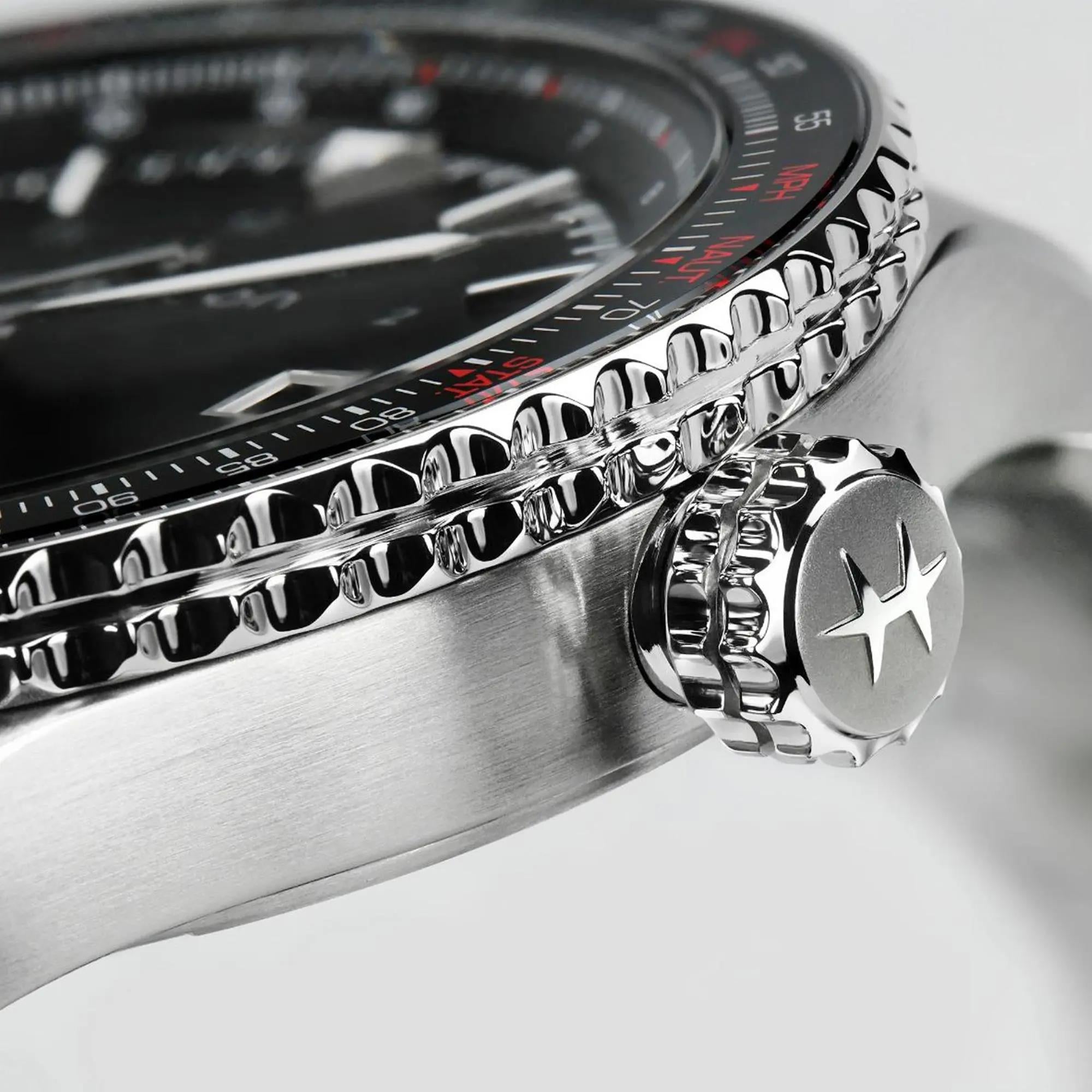 Hamilton Khaki Aviation Converter Automatic Black Dial Stainless Steel Bracelet Men's Watch H76615130