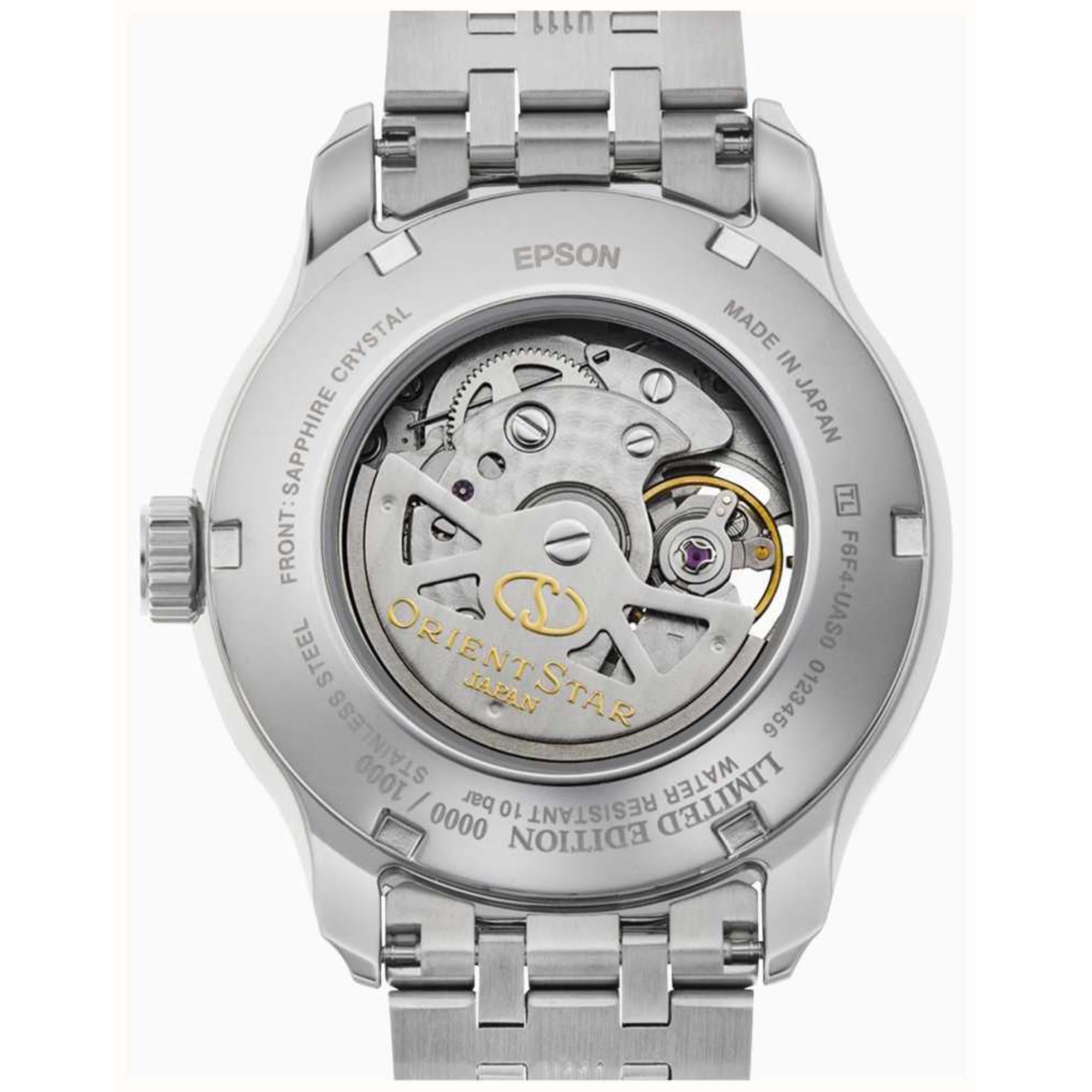 Orient Star 41mm Layered Skeleton Limited Edition Grey Dial Steel Mens Automatic Watch RE-AV0B09N00B