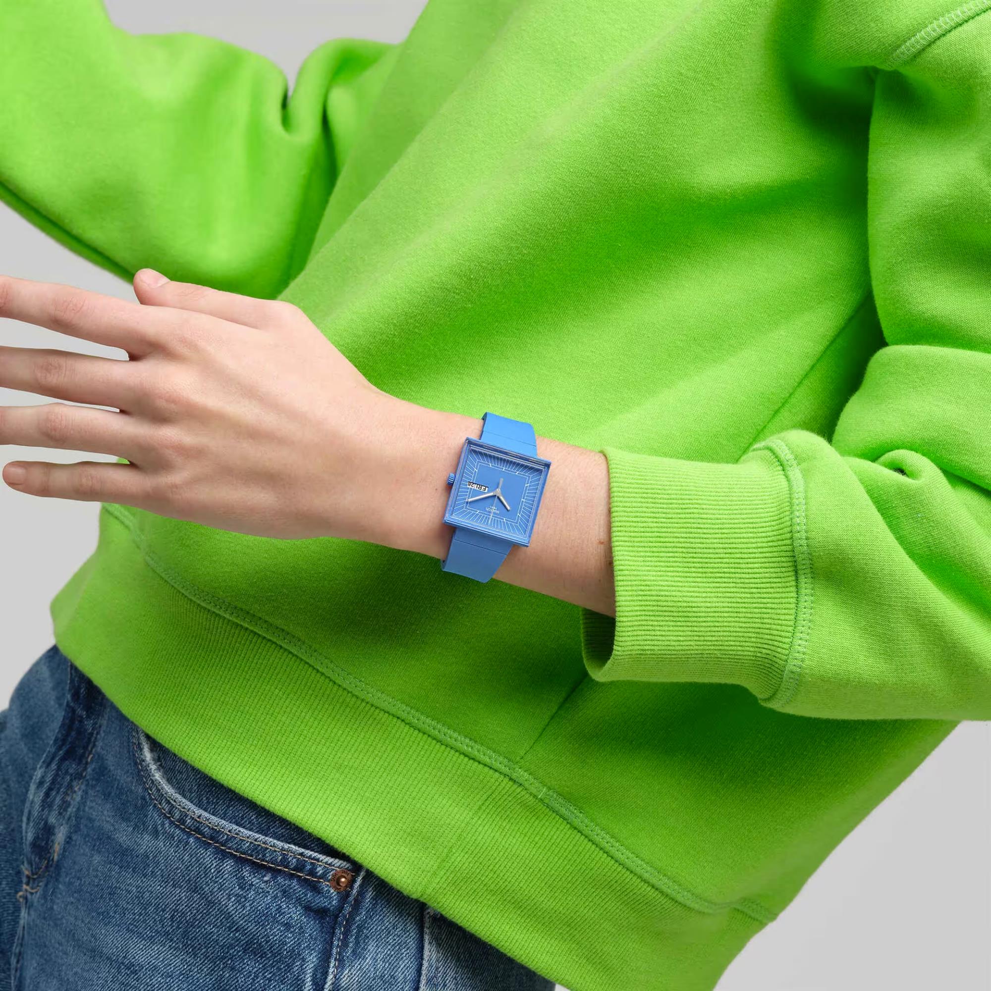 Swatch WHAT IF…SKY? Quartz Blue Dial Blue Biosourced Strap Unisex Watch SO34S700