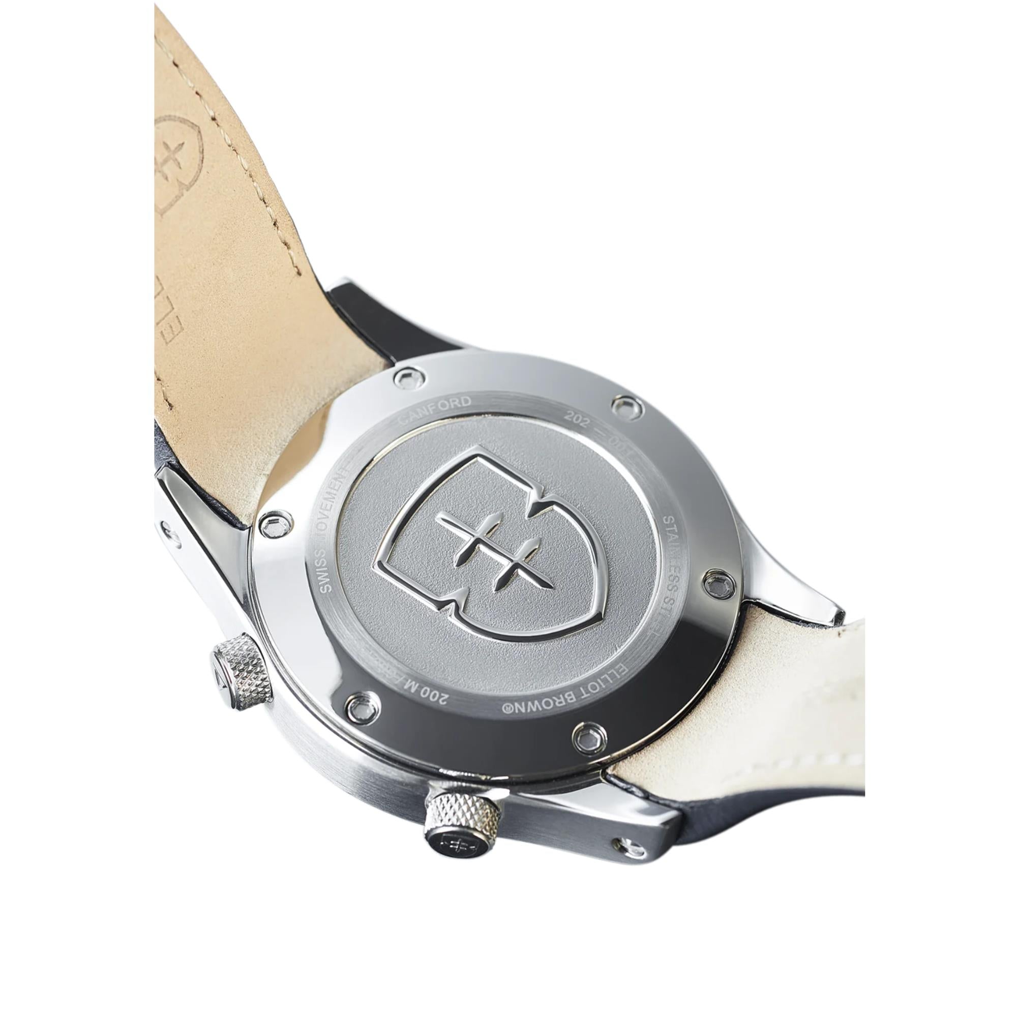Elliot Brown Canford Cream Dial Blue Leather Strap Men’s Watch 202-001-L06