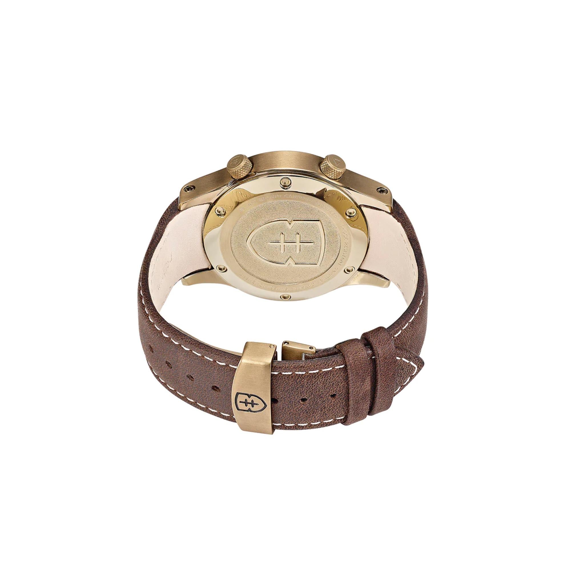 Elliot Brown Canford Black Dial Brown Leather Strap Men’s Watch 202-022-L24