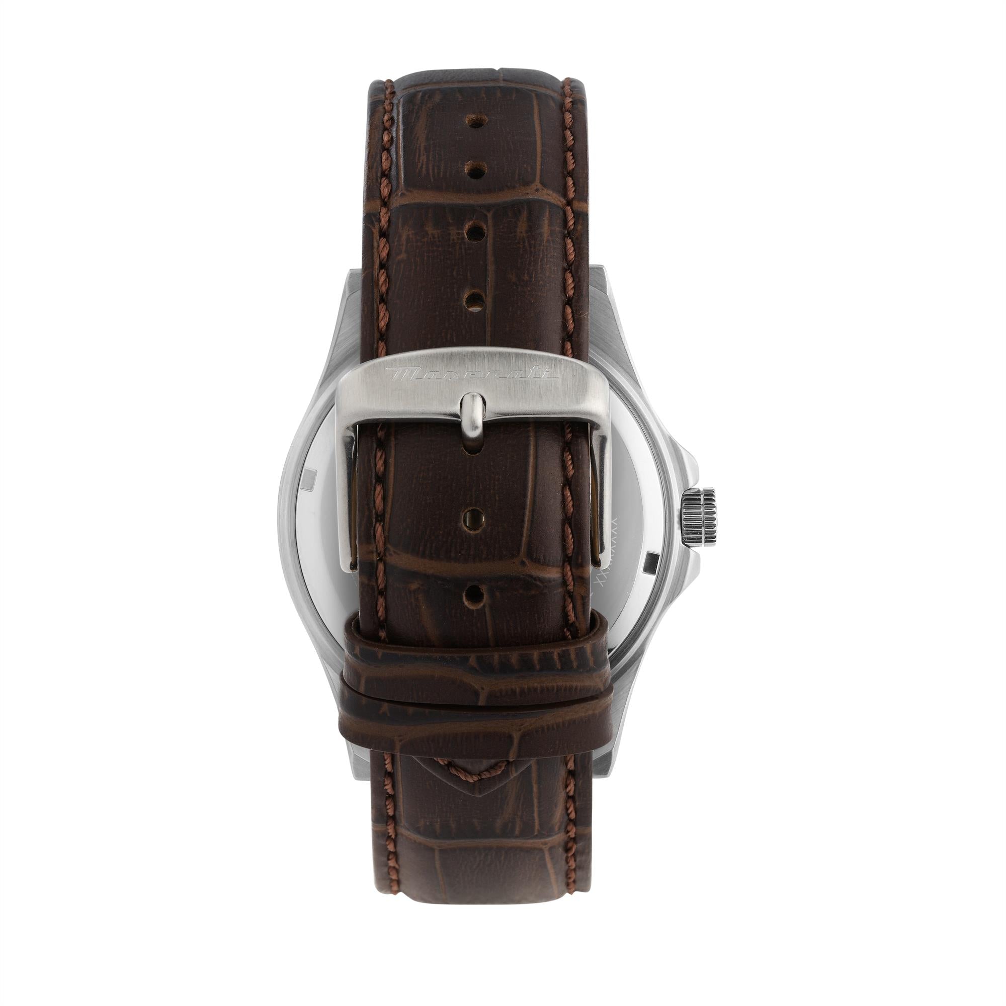 Maserati Competizione Quartz Blue Dial Leather Strap Men’s Watch  R8851100004