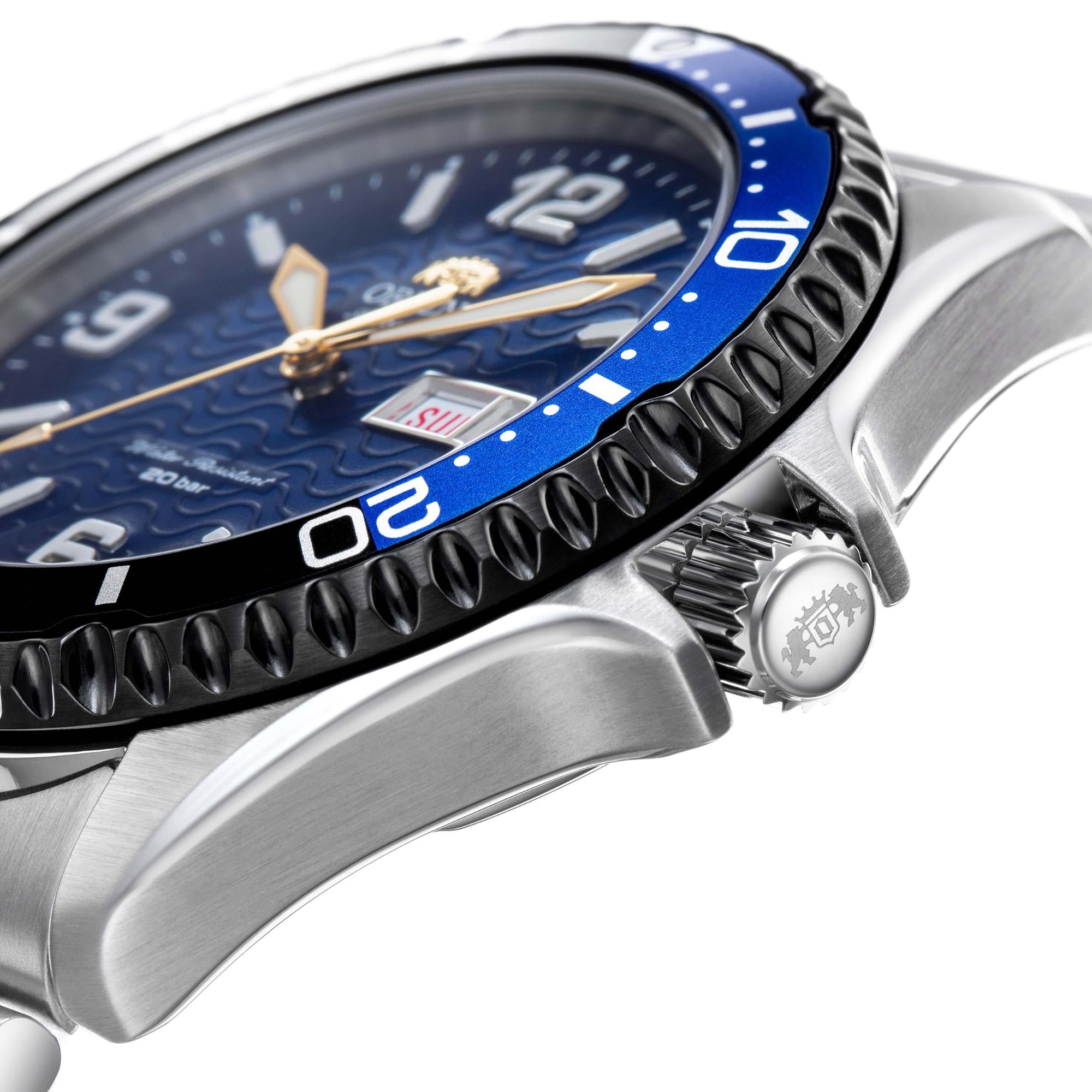 Orient Mako 20th Anniversary Limited Edition Automatic Blue Dial Stainless Steel Bracelet Men’s Watch RA-AA0822L