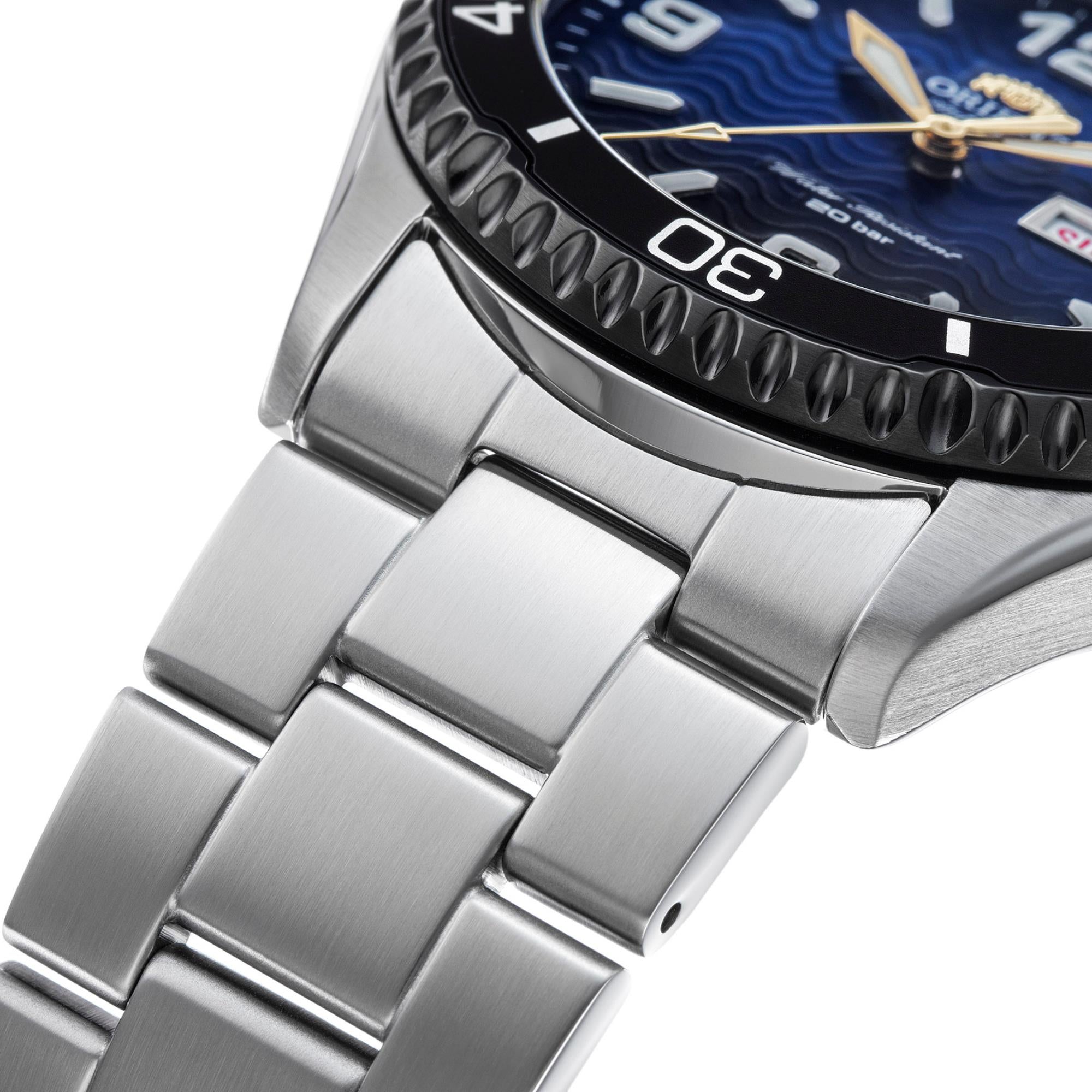 Orient Mako 20th Anniversary Limited Edition Automatic Blue Dial Stainless Steel Bracelet Men’s Watch RA-AA0822L