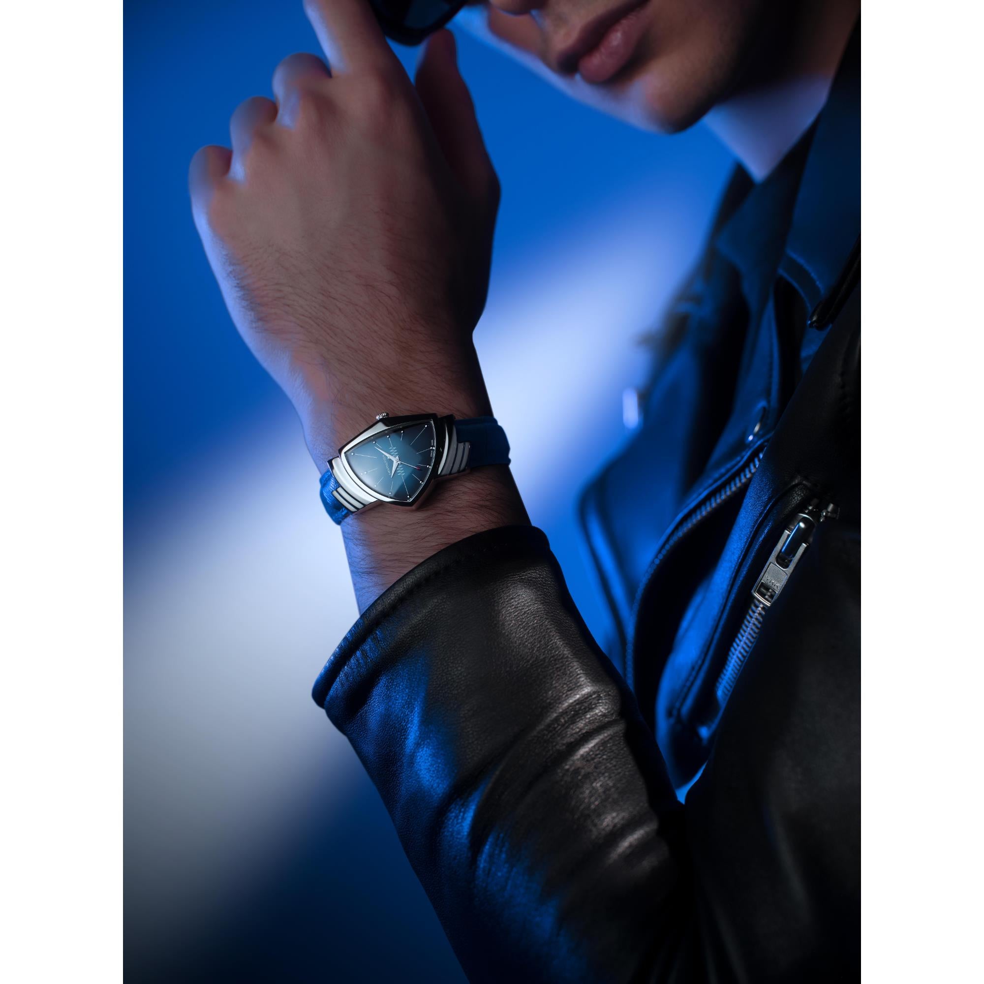 Hamilton Ventura Blue Dial Unisex Watch H24411942