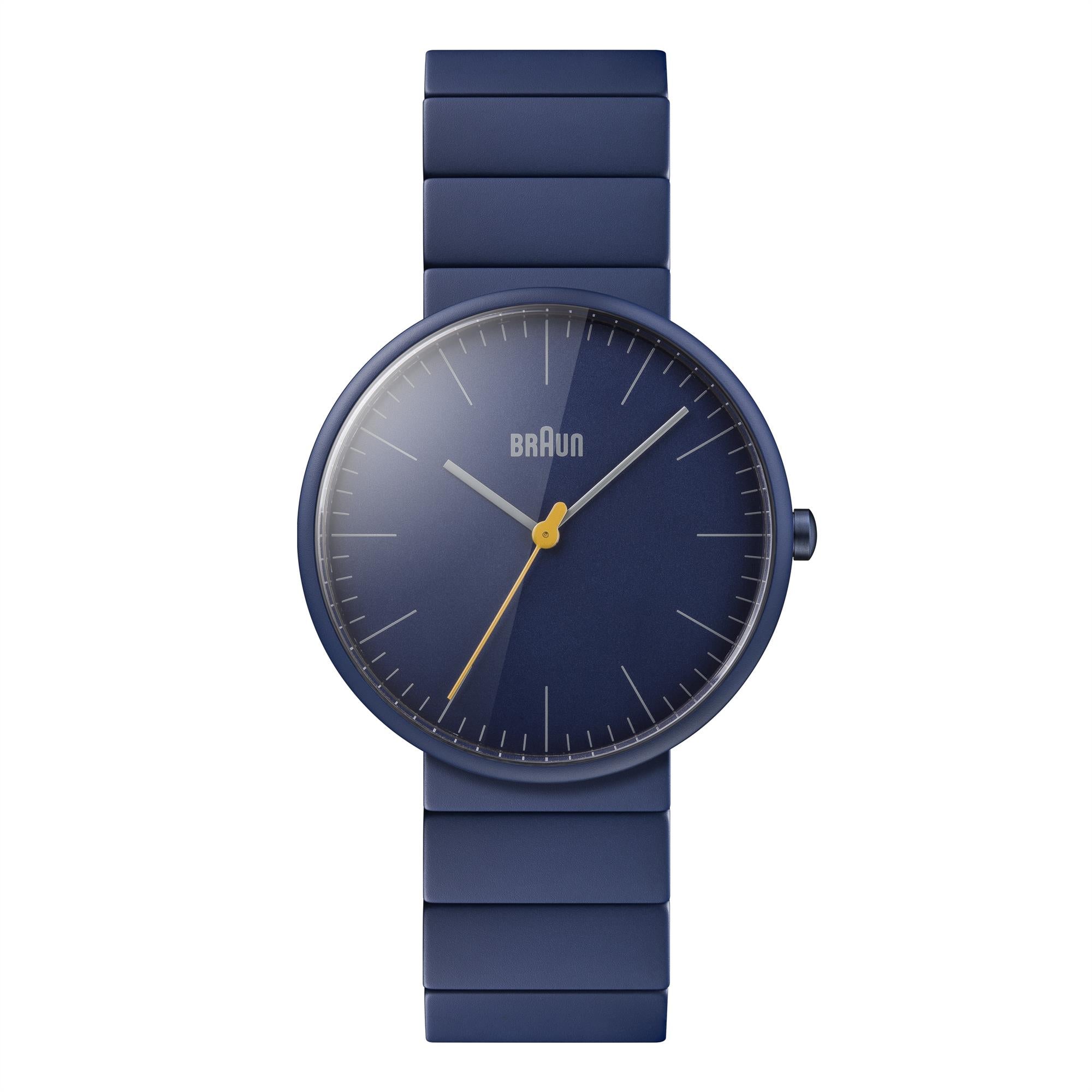 Braun Quartz Classic Blue Dial Navy Bracelet Watch BN0171NVNVG