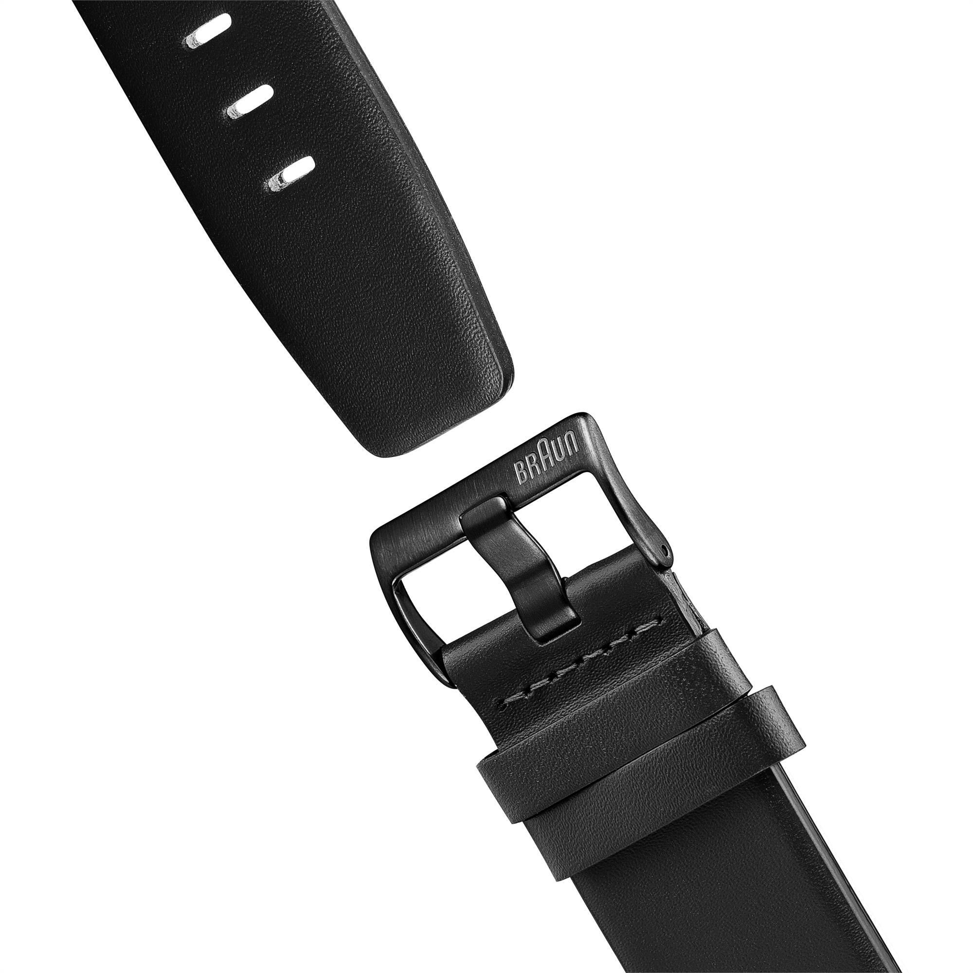 Braun Classic Quartz Black Dial Black Leather Strap Ladies Watch BN0172BKBKL