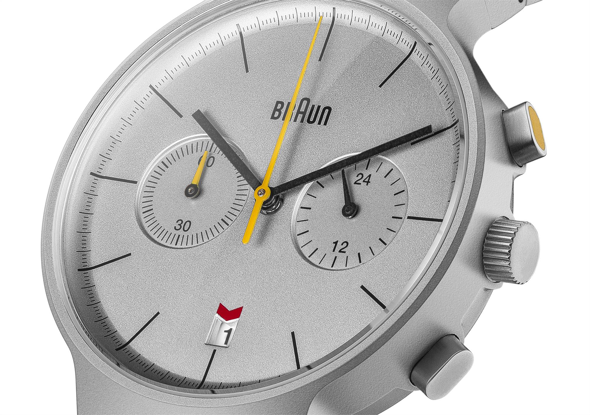 Braun Classic Quartz Silver Dial Steel Strap Men’s Watch BN0265SLBTG