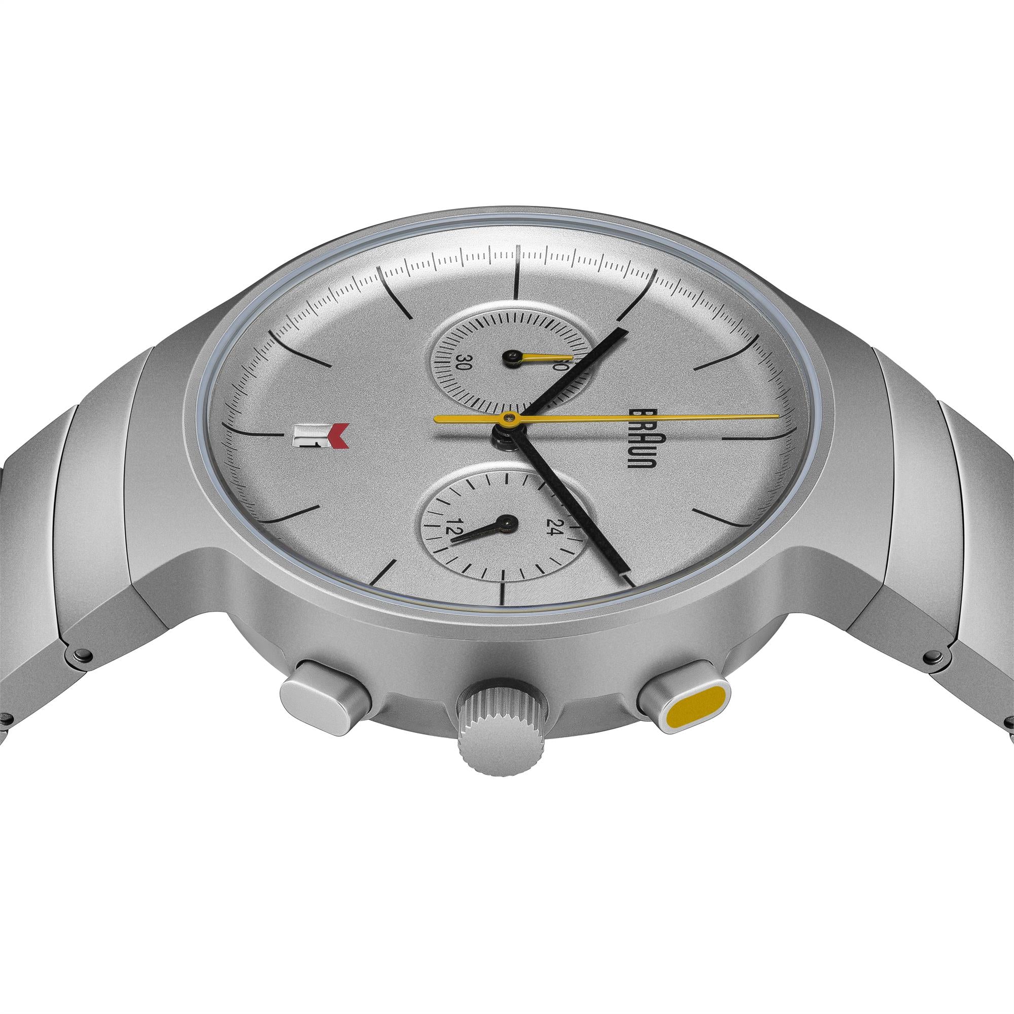 Braun Classic Quartz Silver Dial Steel Strap Men’s Watch BN0265SLBTG
