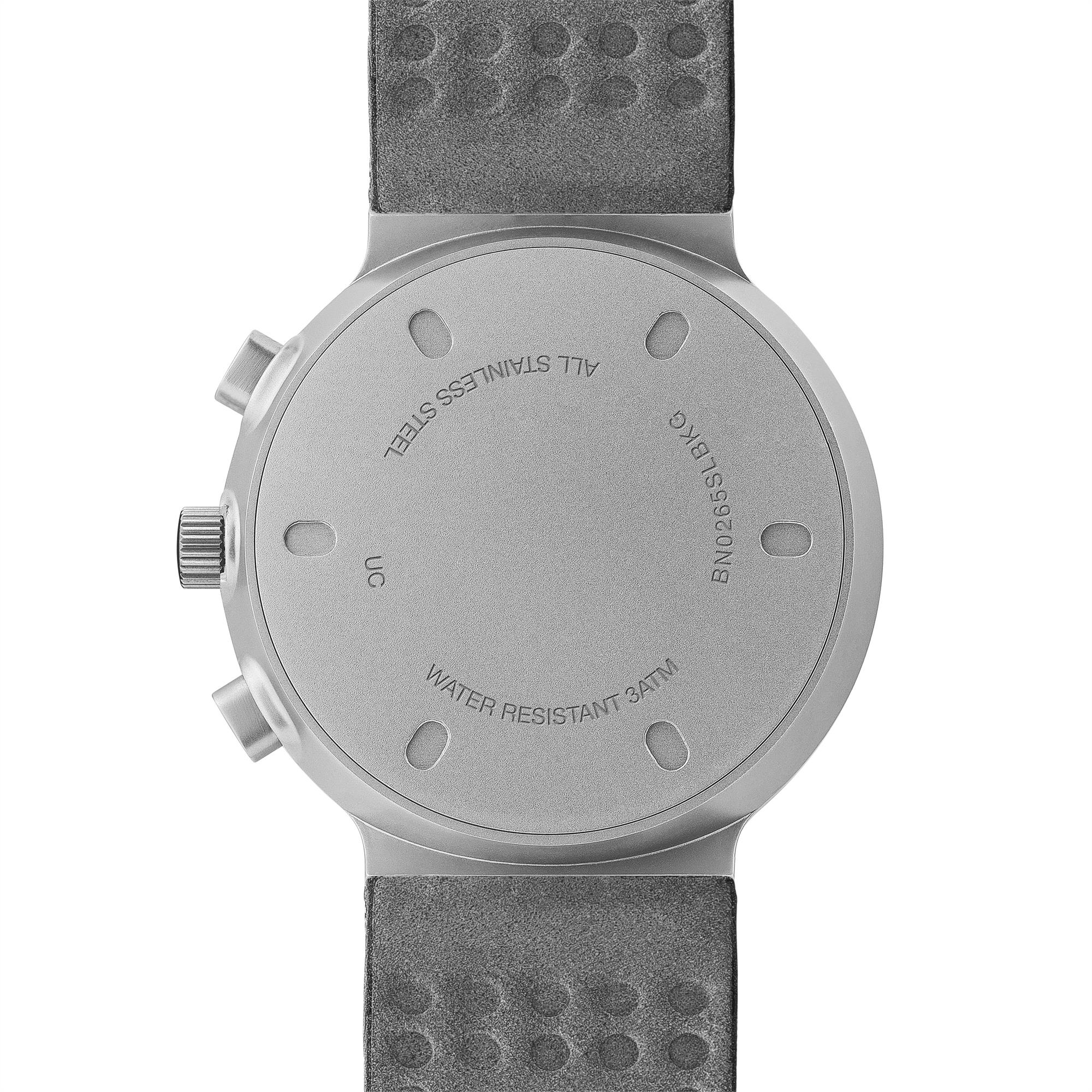 Braun Classic Quartz Silver Dial Black Leather Strap Men’s Watch BN0265SLBKG