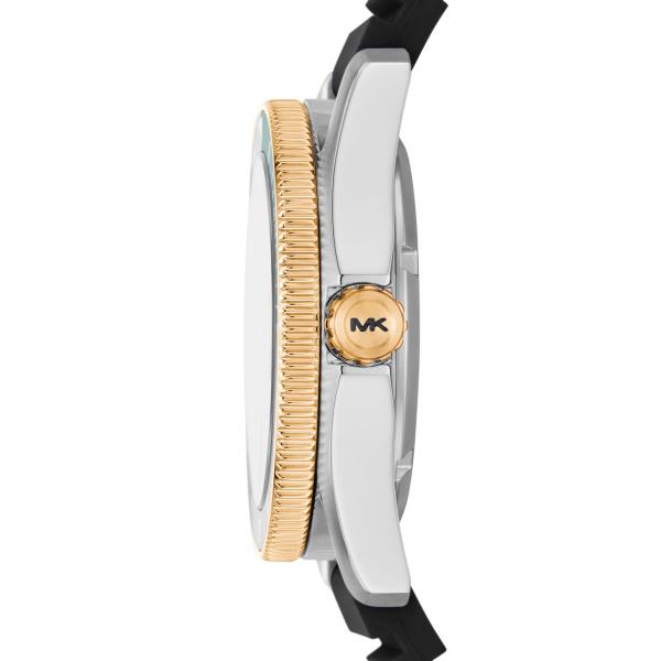 Michael Kors Maritime Green Dial Black Silicone Strap Men's Watch MK9158