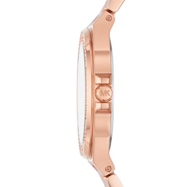 Michael Kors Mini Lennox Rose Gold-Tone Stainless Steel Bracelet White Dial Women's Watch MK7279