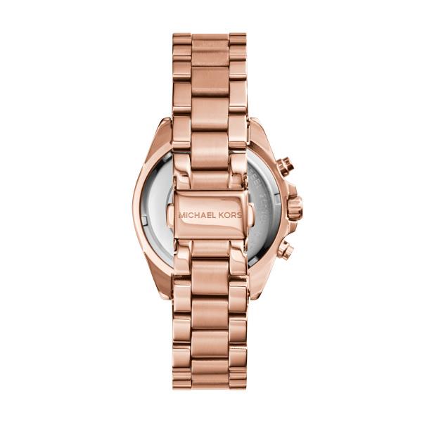 Michael Kors Bradshaw Mini Rose Gold-Tone Chronograph Rose Gold Dial Women's Watch MK5799